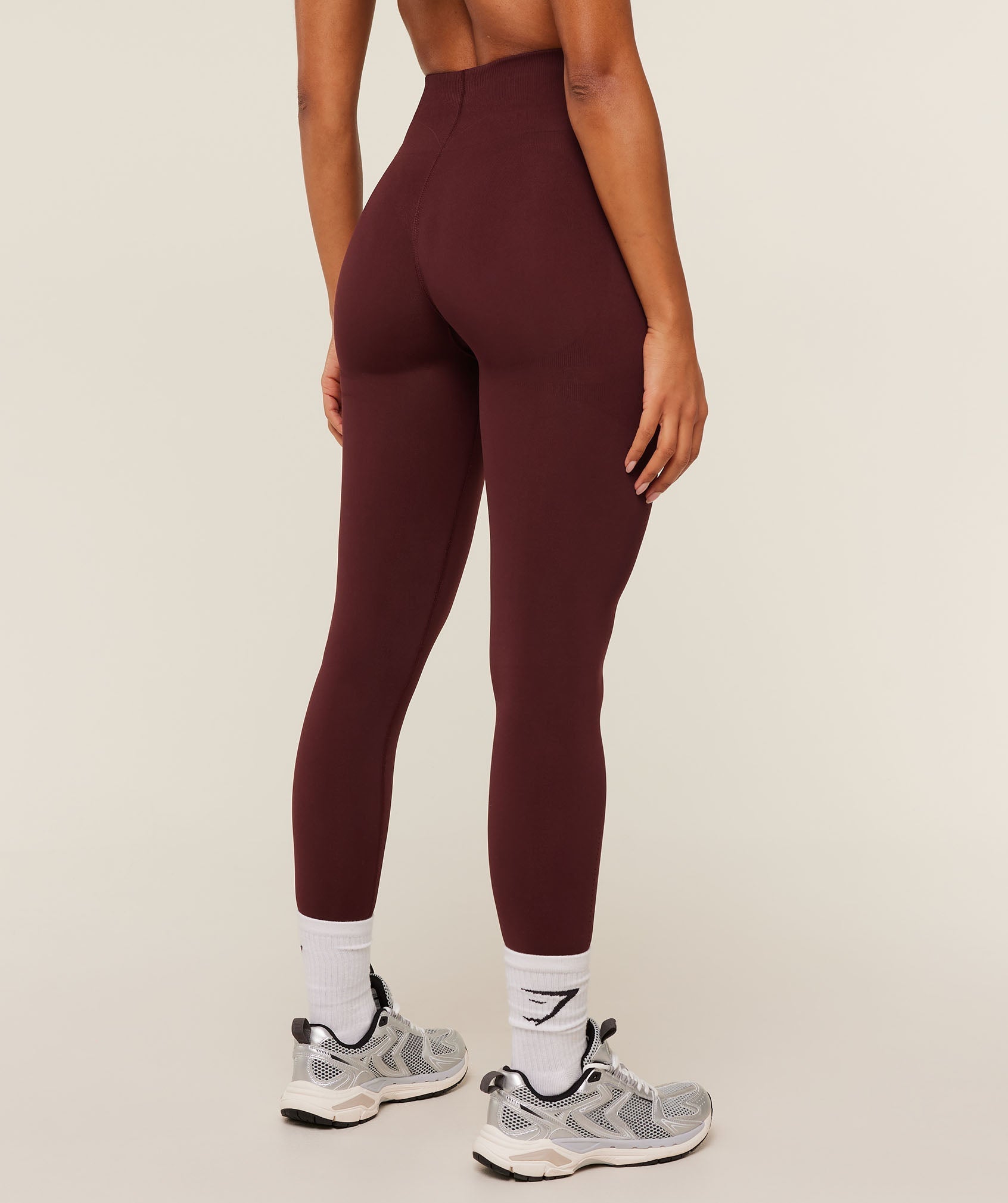 Gymshark Energise Seamless Leggings - Rich Maroon