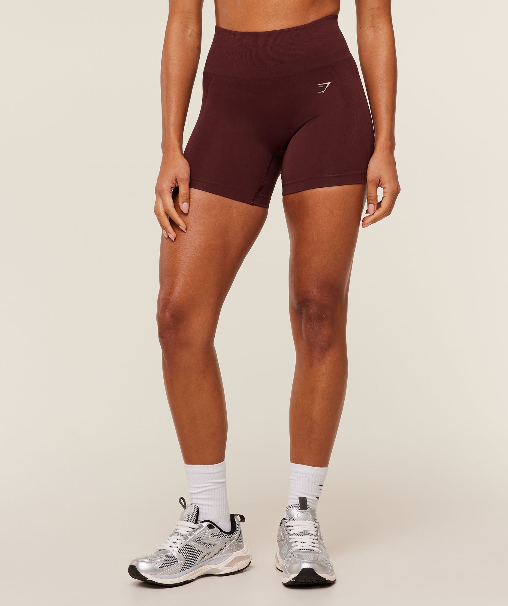 Gymshark Energise Seamless Shorts - Rich Maroon