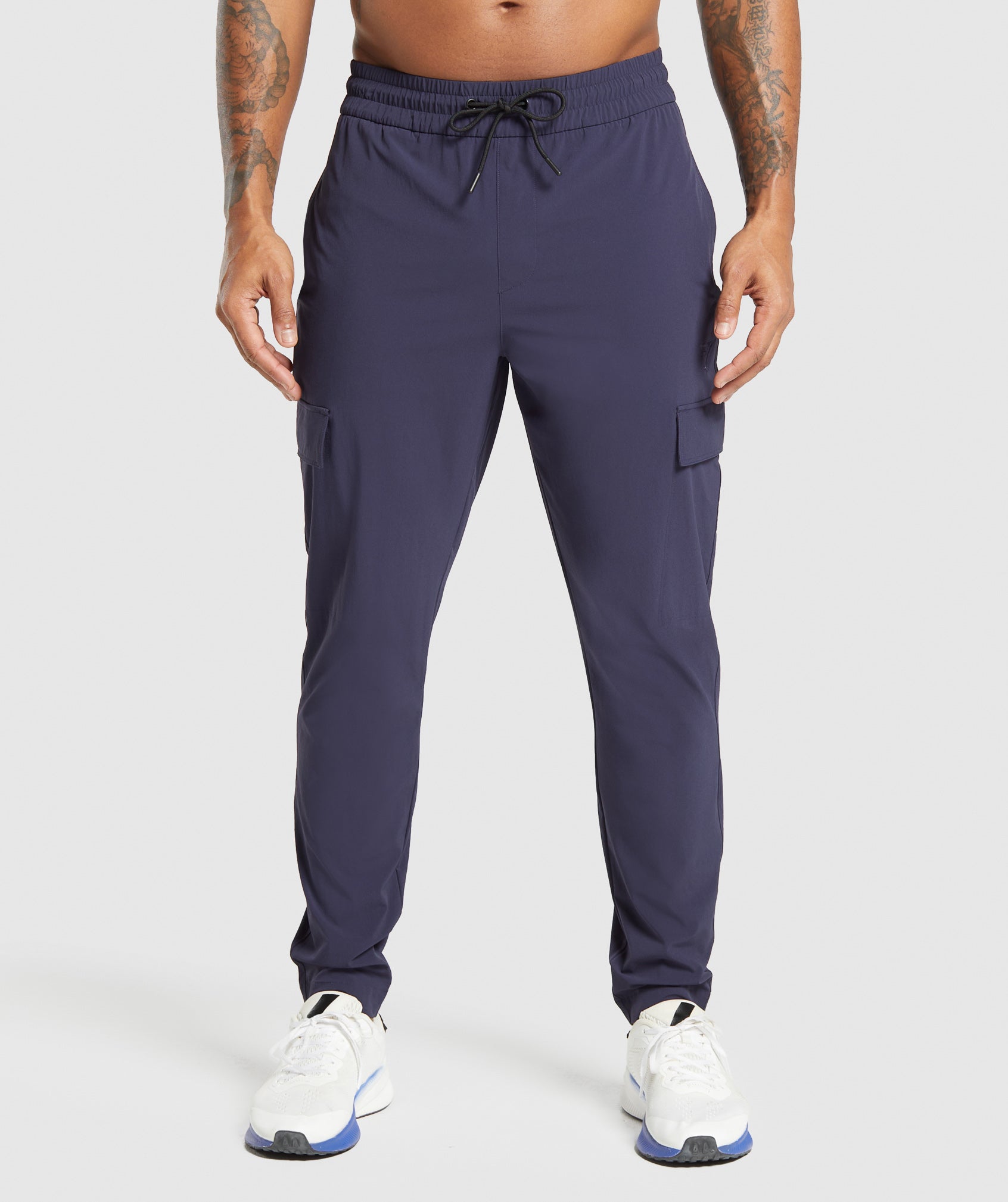 Gymshark Stretch Woven Cargo Pants - Heavy Blue