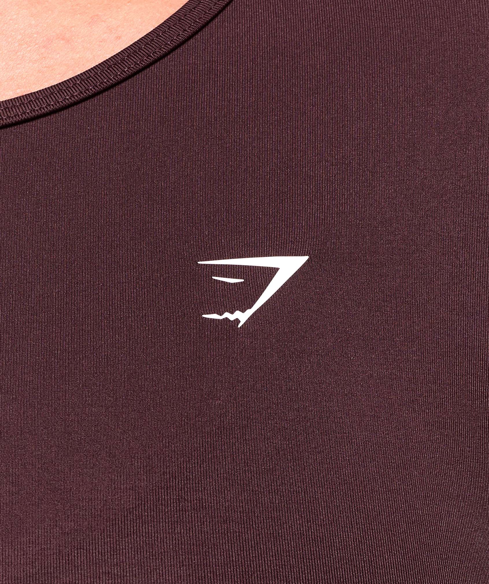 Gymshark Everyday Seamless Long Sleeve Crop Top - Cherry Purple