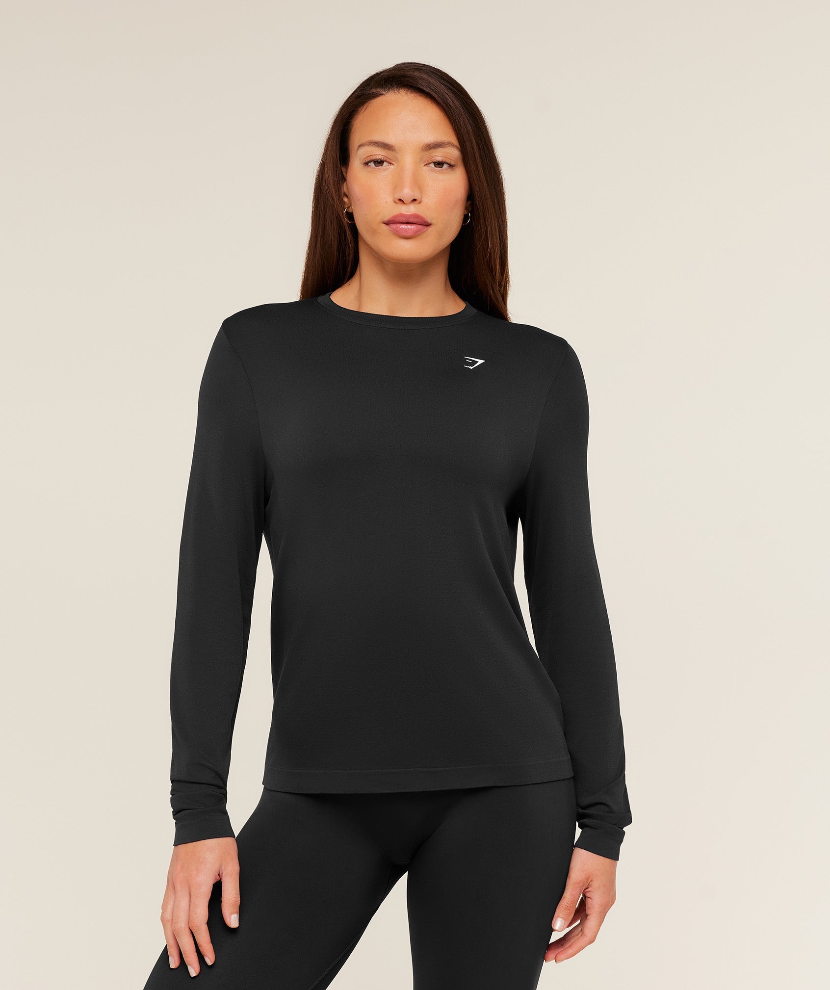 Gymshark Everyday Seamless Long Sleeve Top - Black