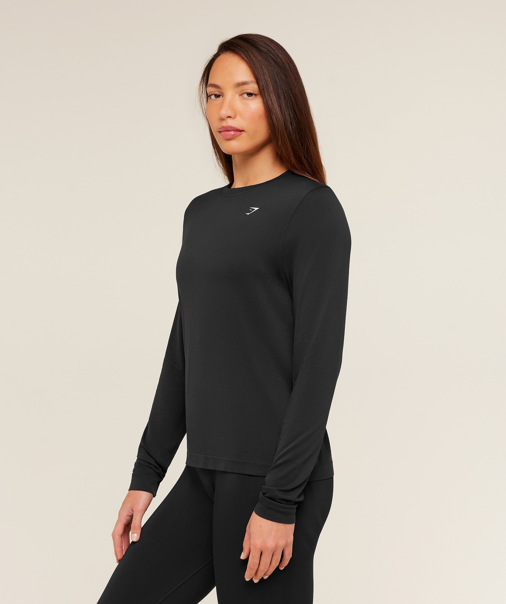 Gymshark Everyday Seamless Long Sleeve Top - Black