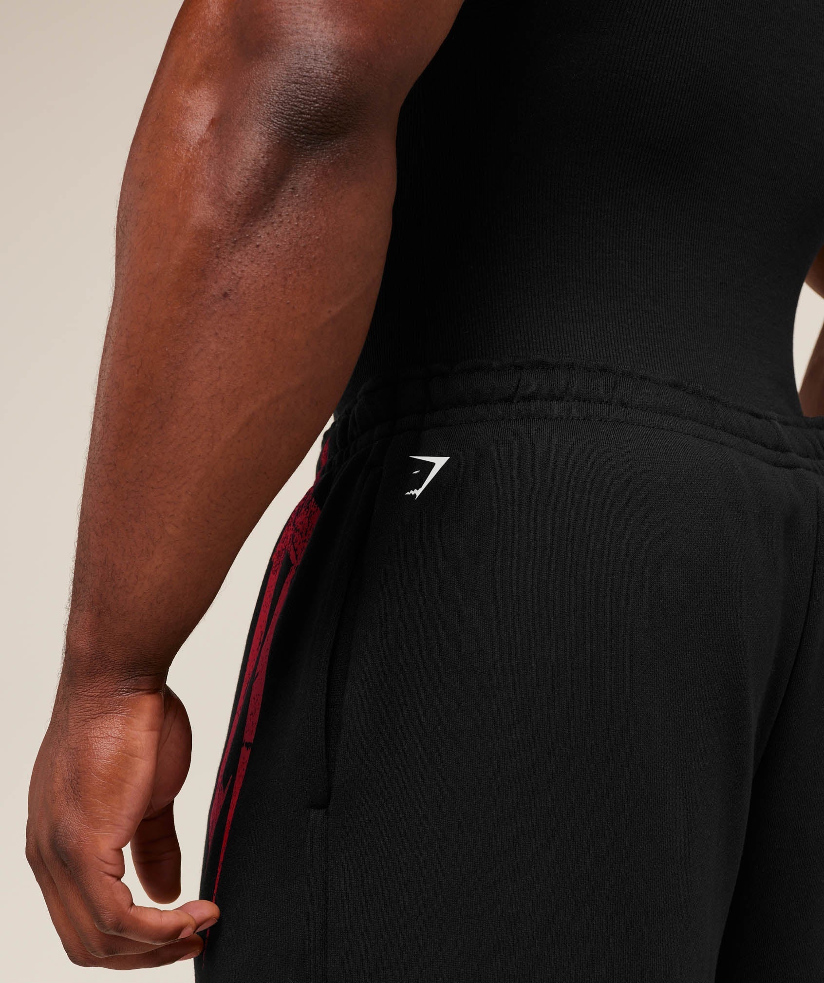 Gymshark Fade Graphic Straight Leg Jogger - GS Black