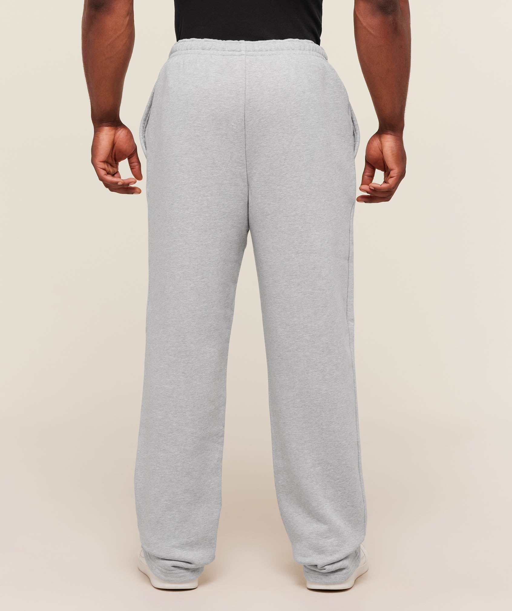 Gymshark Fade Graphic Straight Leg Jogger - Light Grey Core Marl
