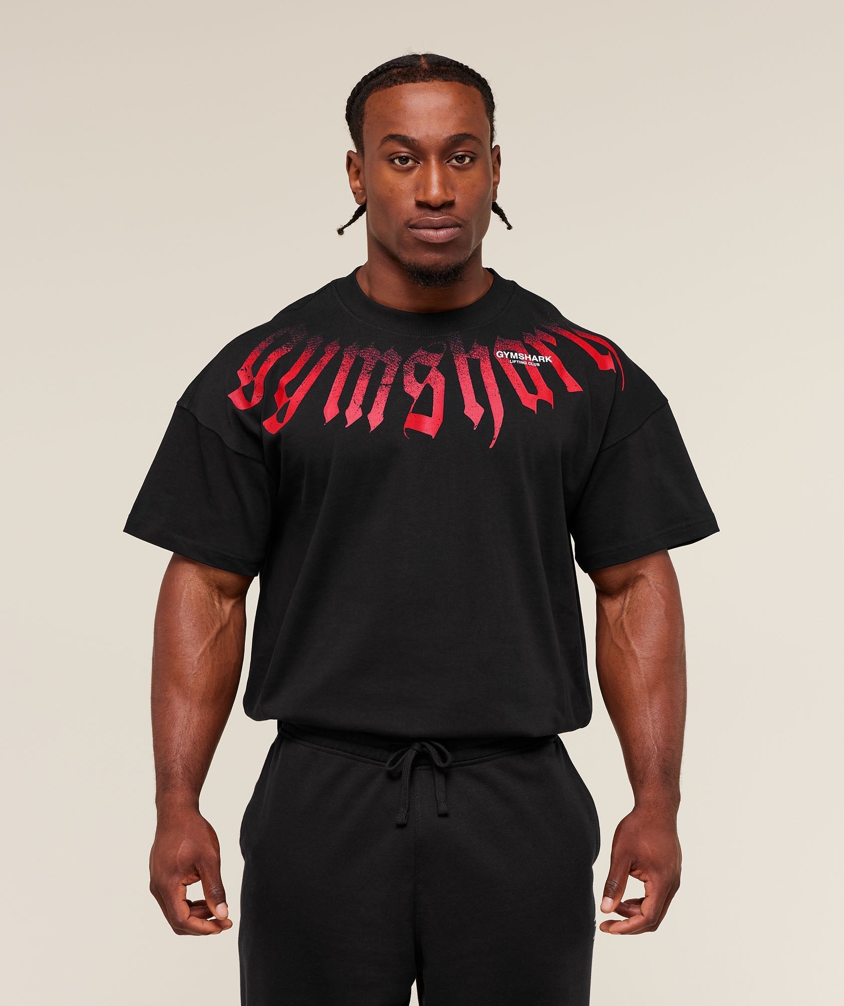 Gymshark Fade Graphic T-Shirt - GS Black