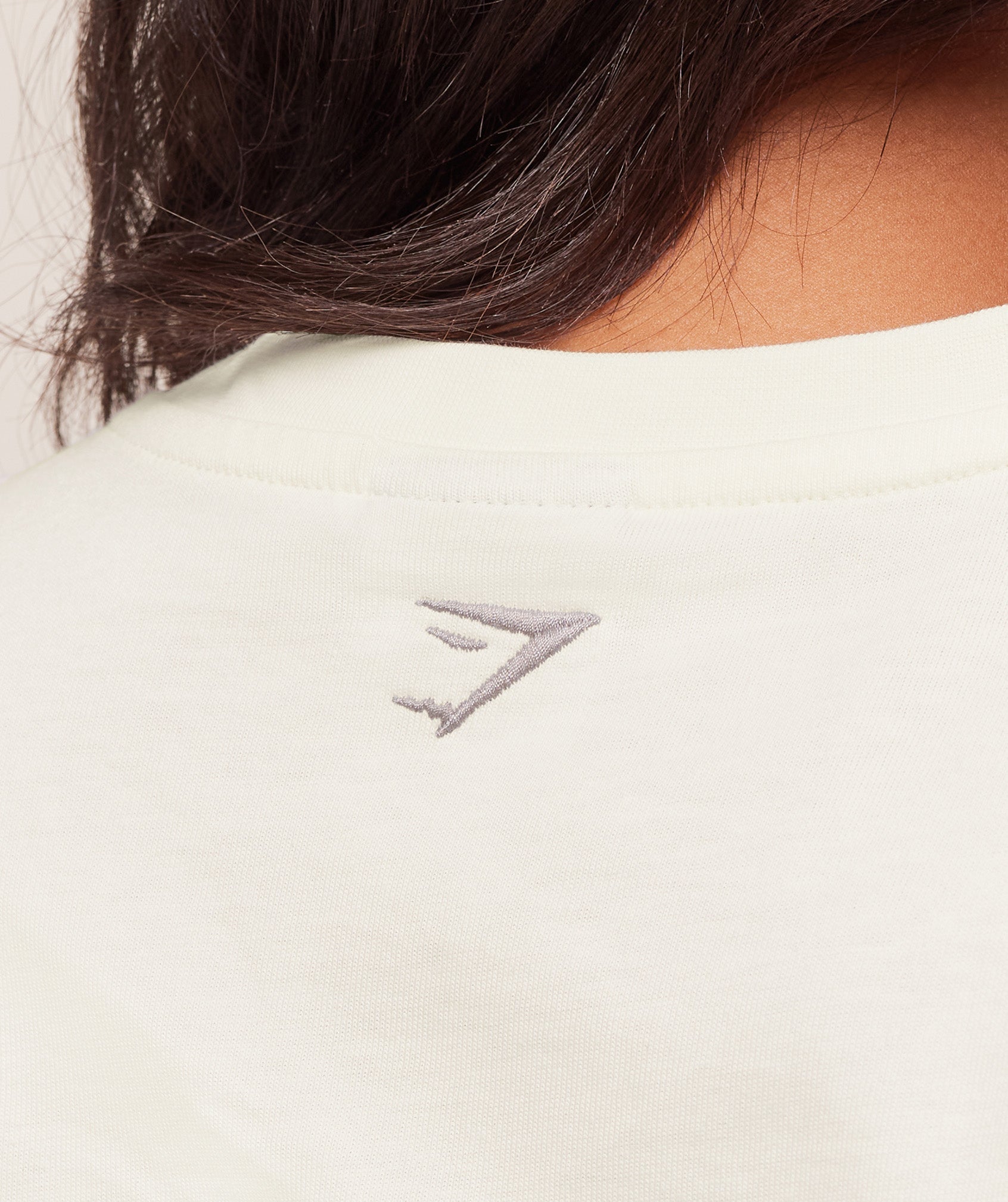 Gymshark Athletic Department Oversized Graphic T-Shirt - Soft White