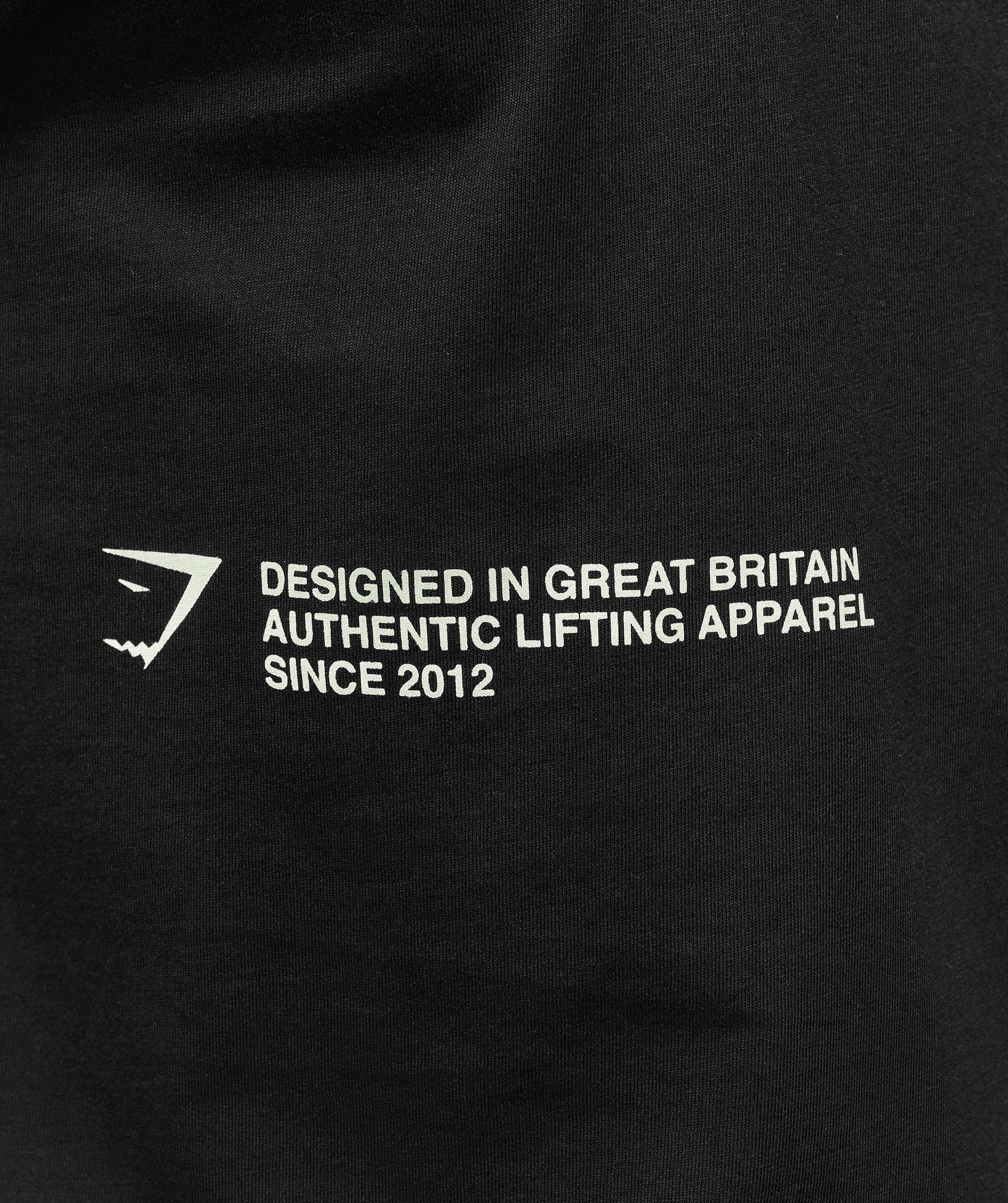 Gymshark Authentic Lifting Apparel T-Shirt - Black