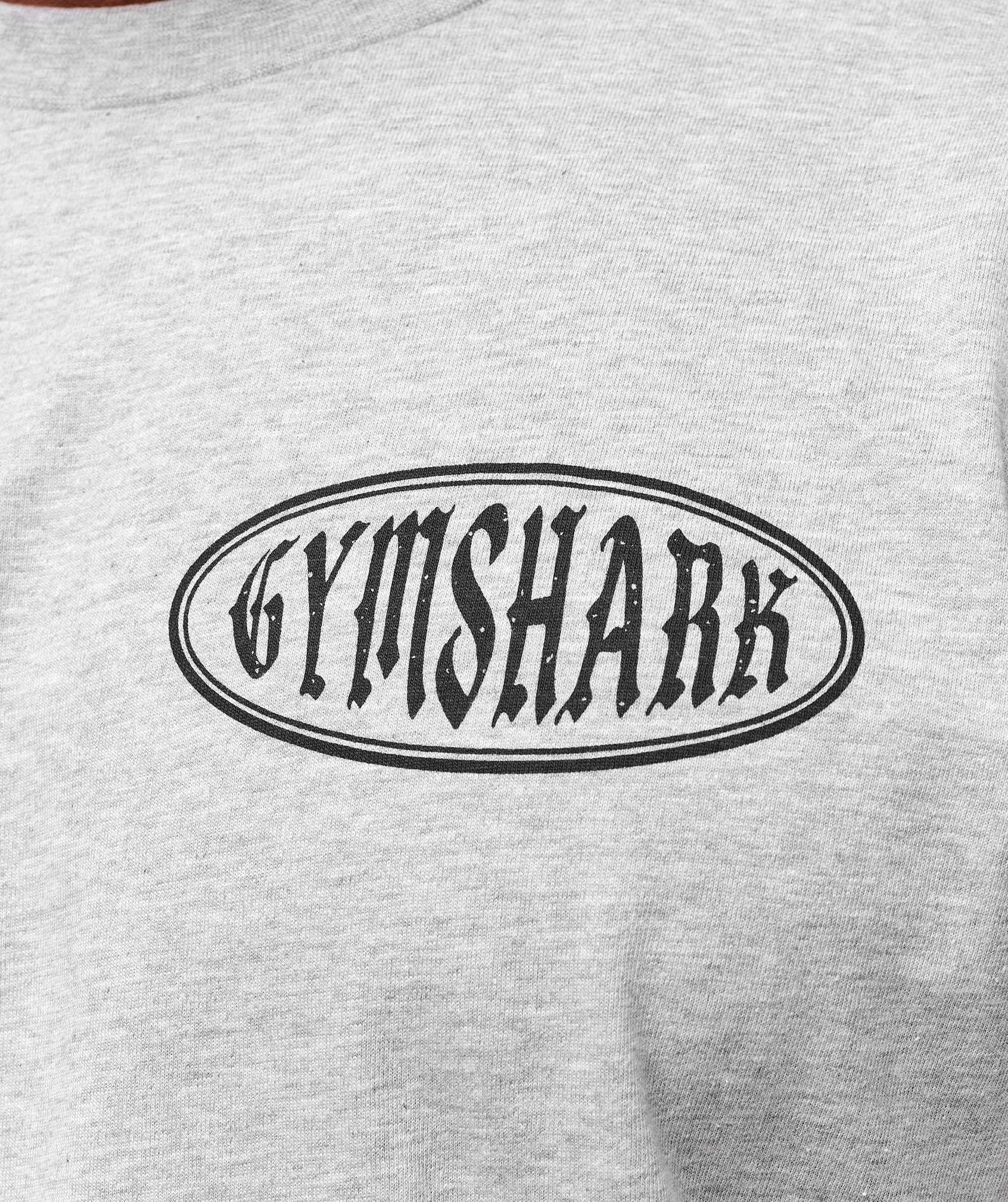 Gymshark Authentic Lifting Apparel T-Shirt - Light Grey Core Marl