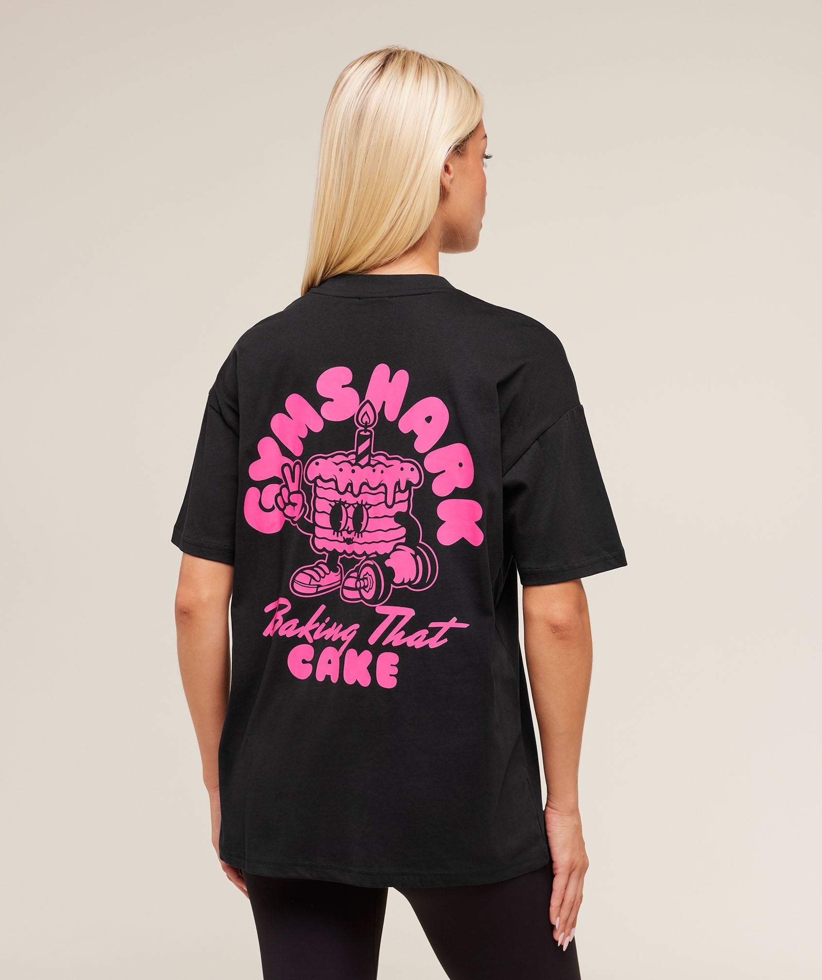 Gymshark Baking That Cake Graphic T-Shirt - GS Black