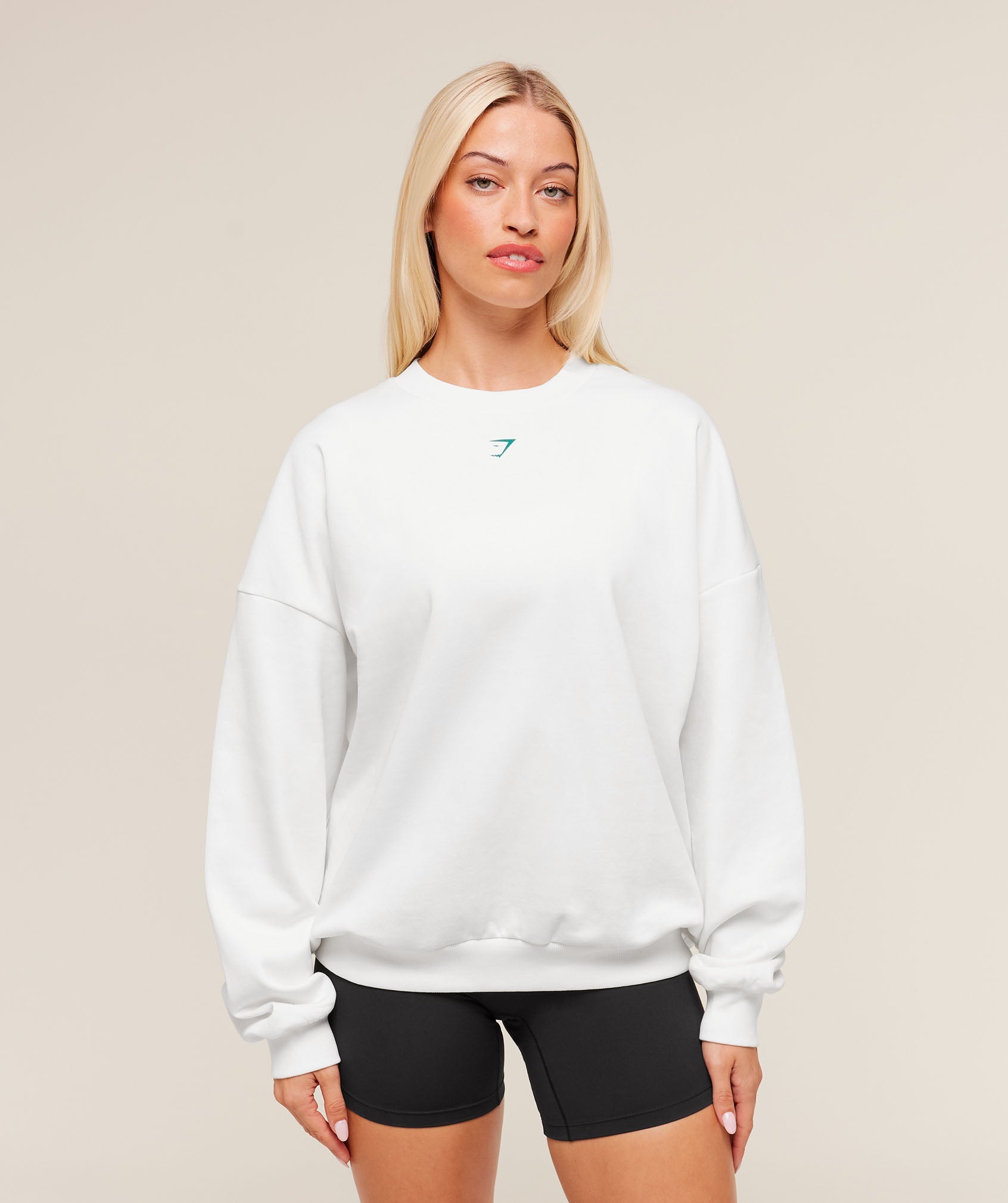 Gymshark Baking That Cake Graphic Sweatshirt - GS Soft White
