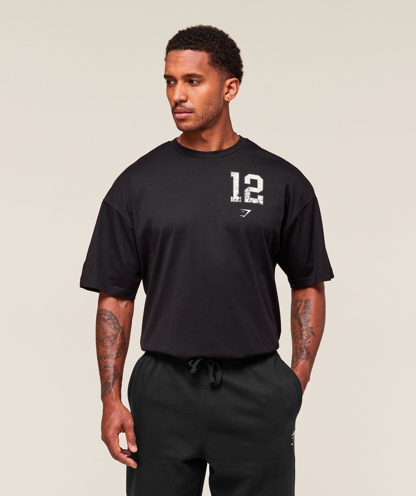 Gymshark Campus T-Shirt - Black