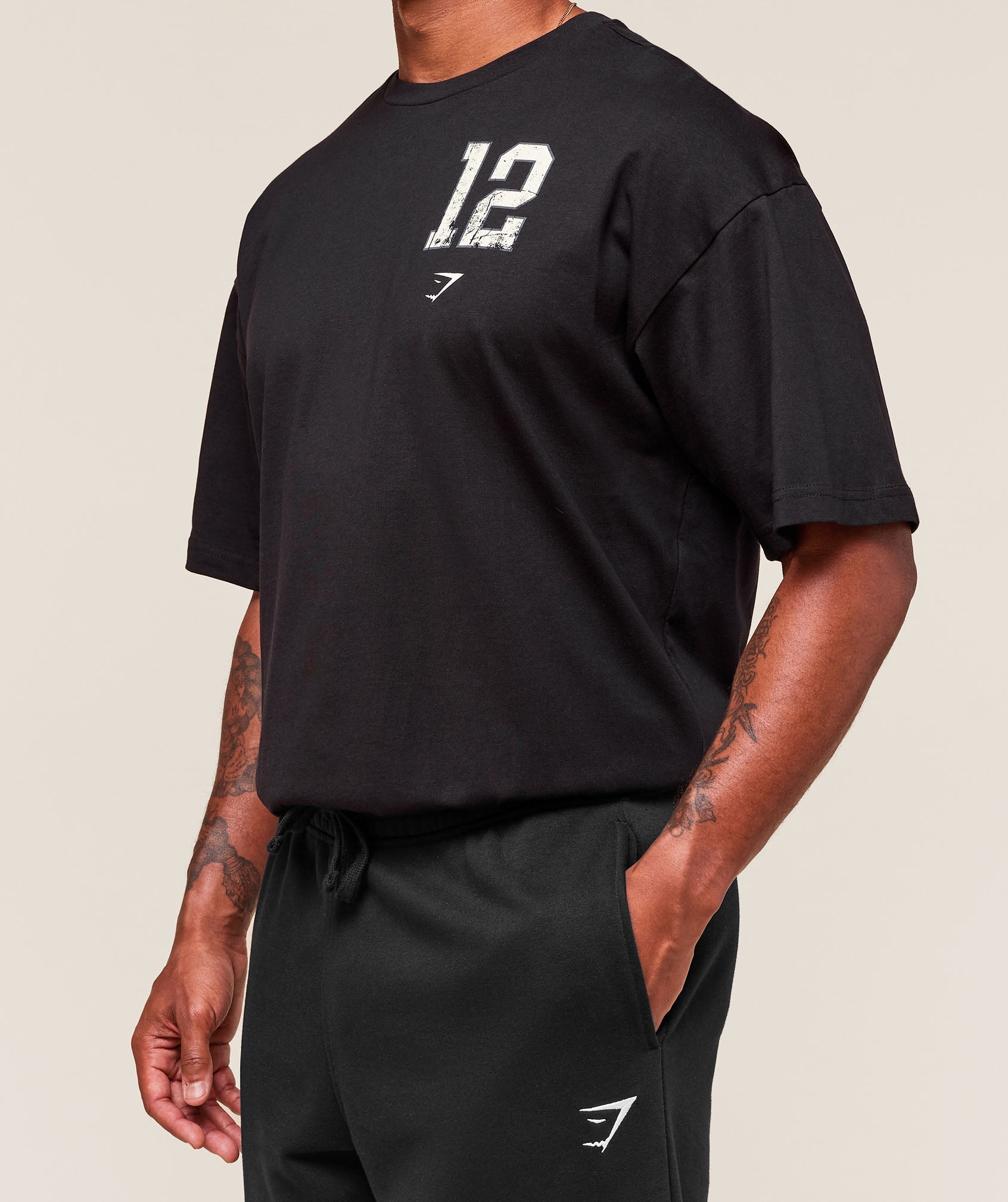 Gymshark Campus T-Shirt - Black