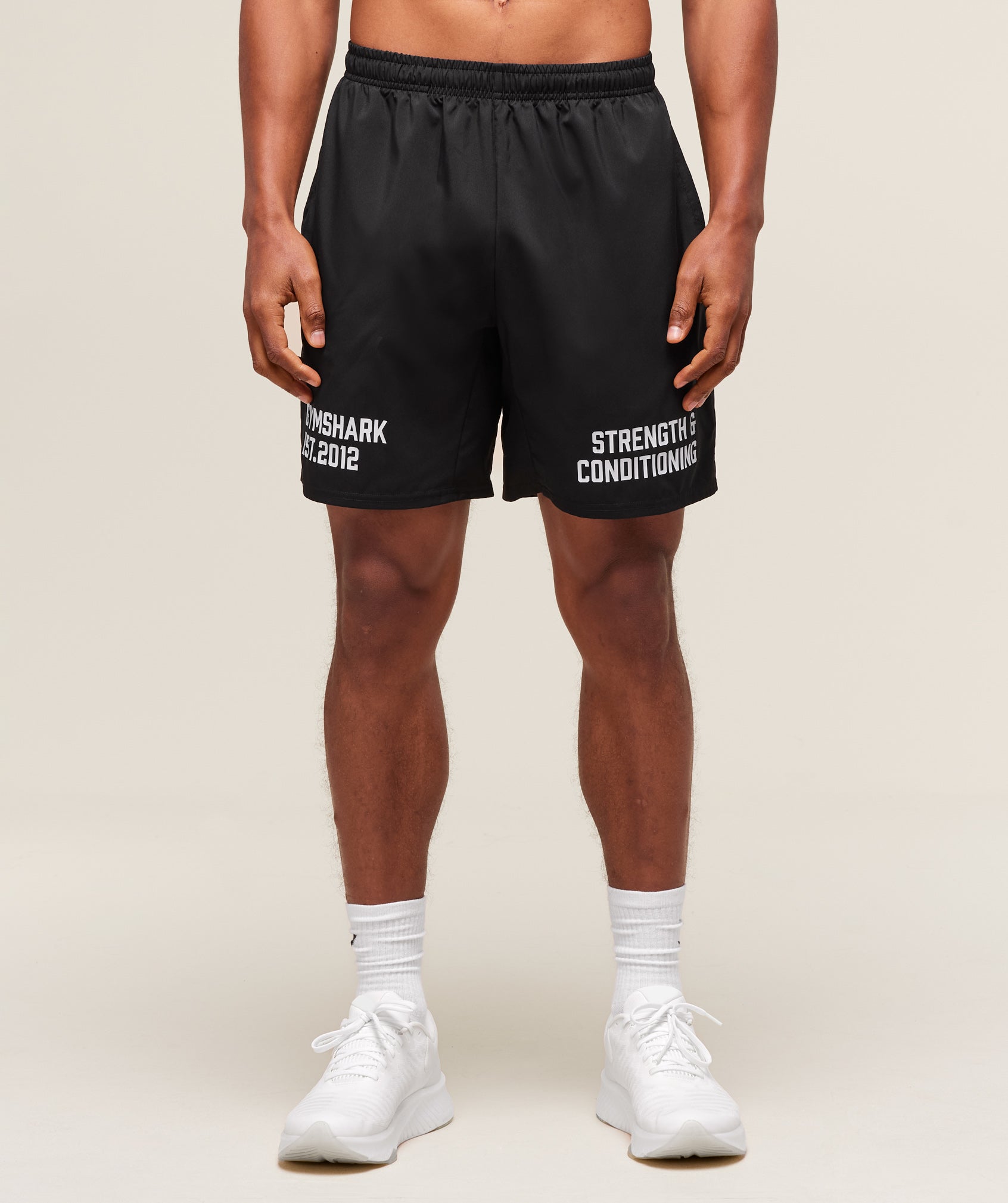 Gymshark S&C Graphic 7" Shorts - Black