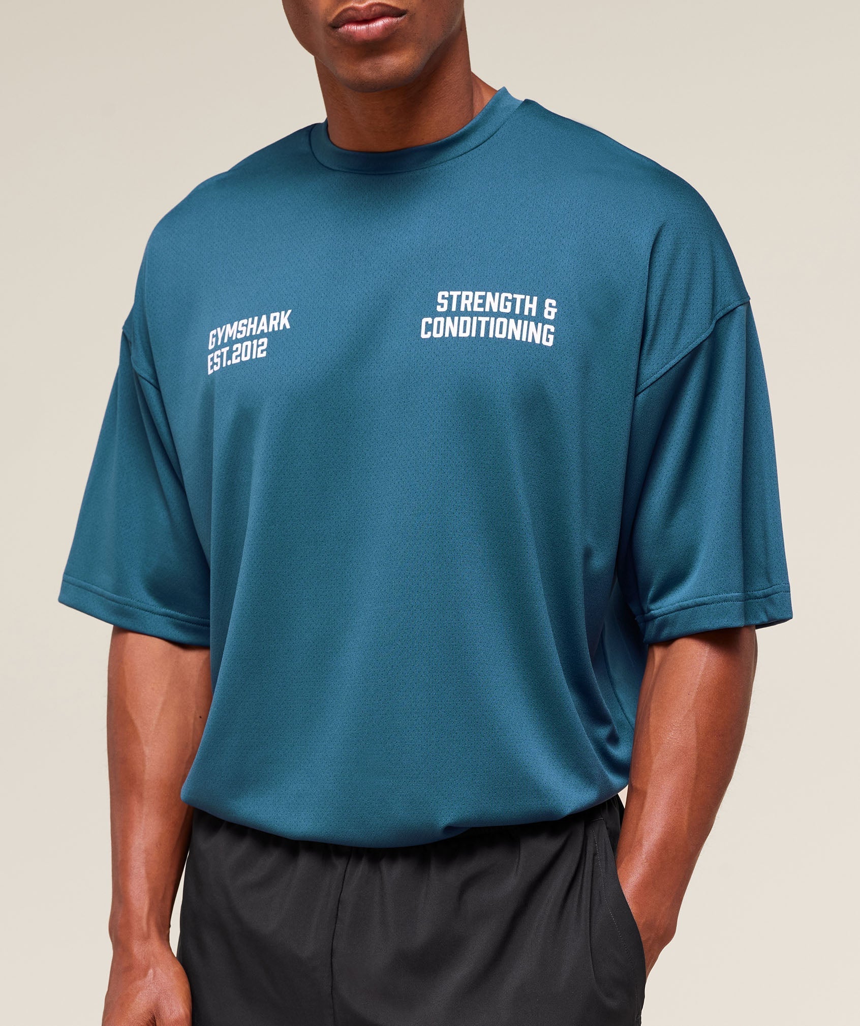 Gymshark S&C Graphic T-Shirt - Success Blue