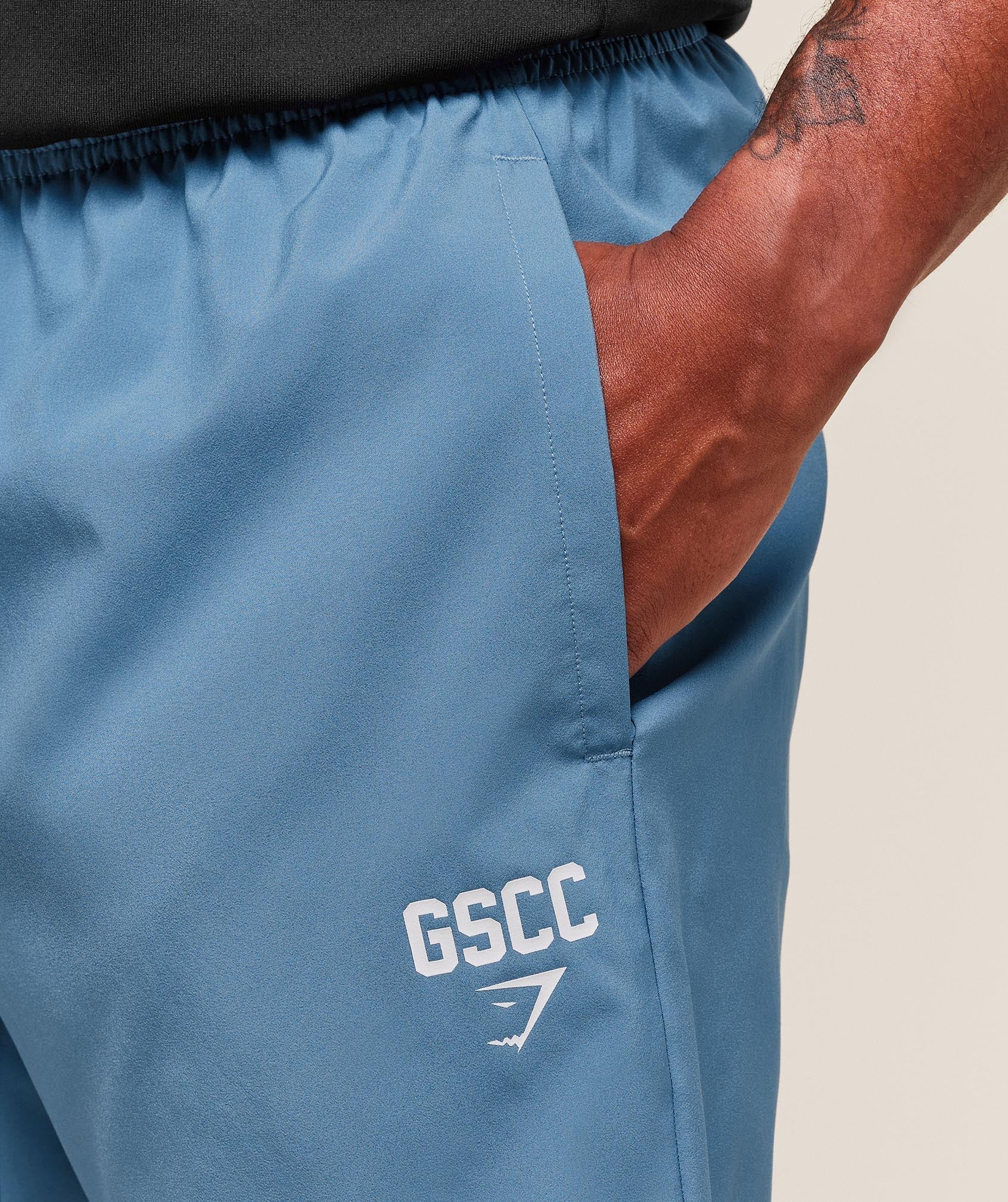 Gymshark Hybrid Athlete 7" Shorts - Classic Blue