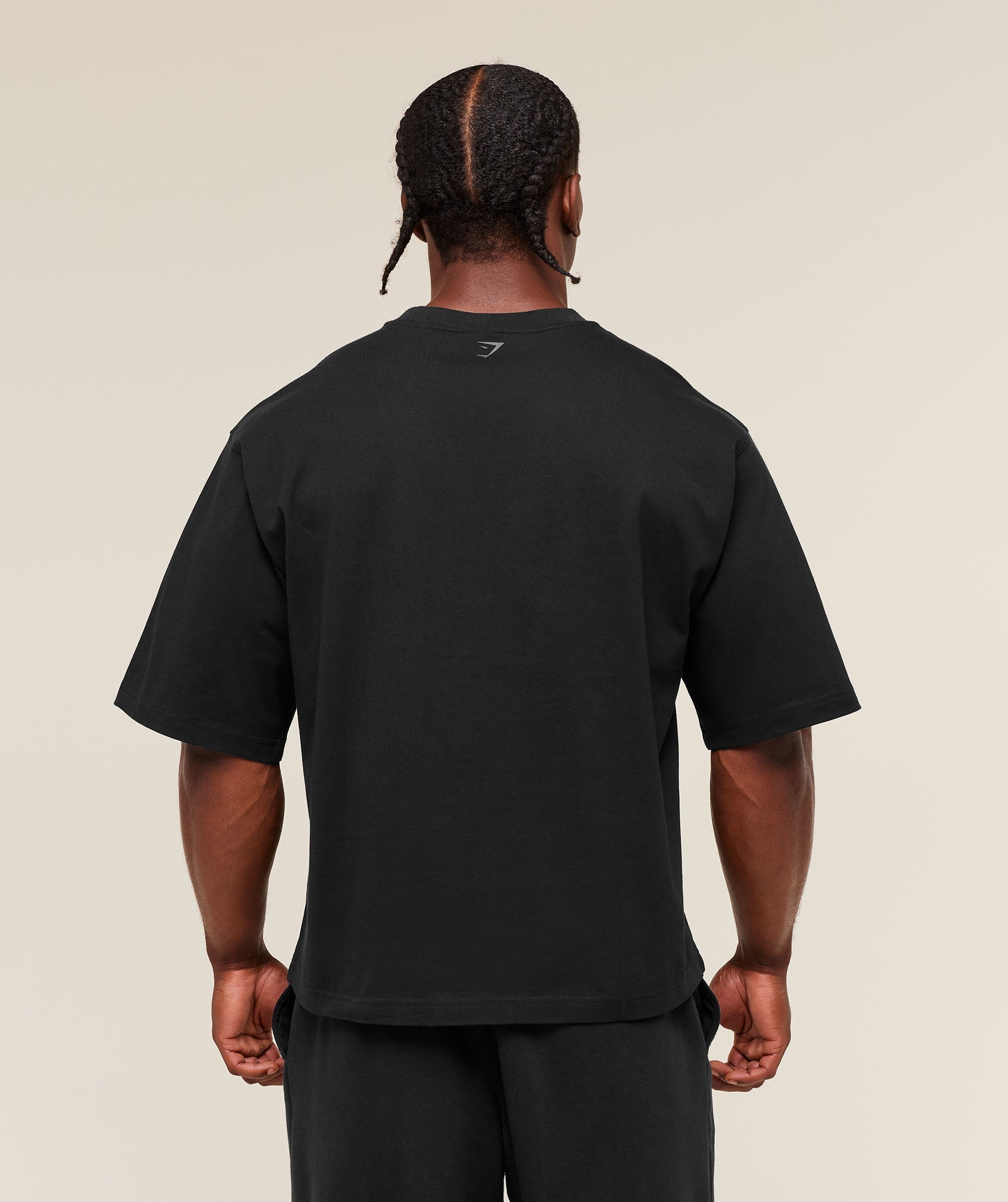 Gymshark Embossed Boxy T-Shirt - Black