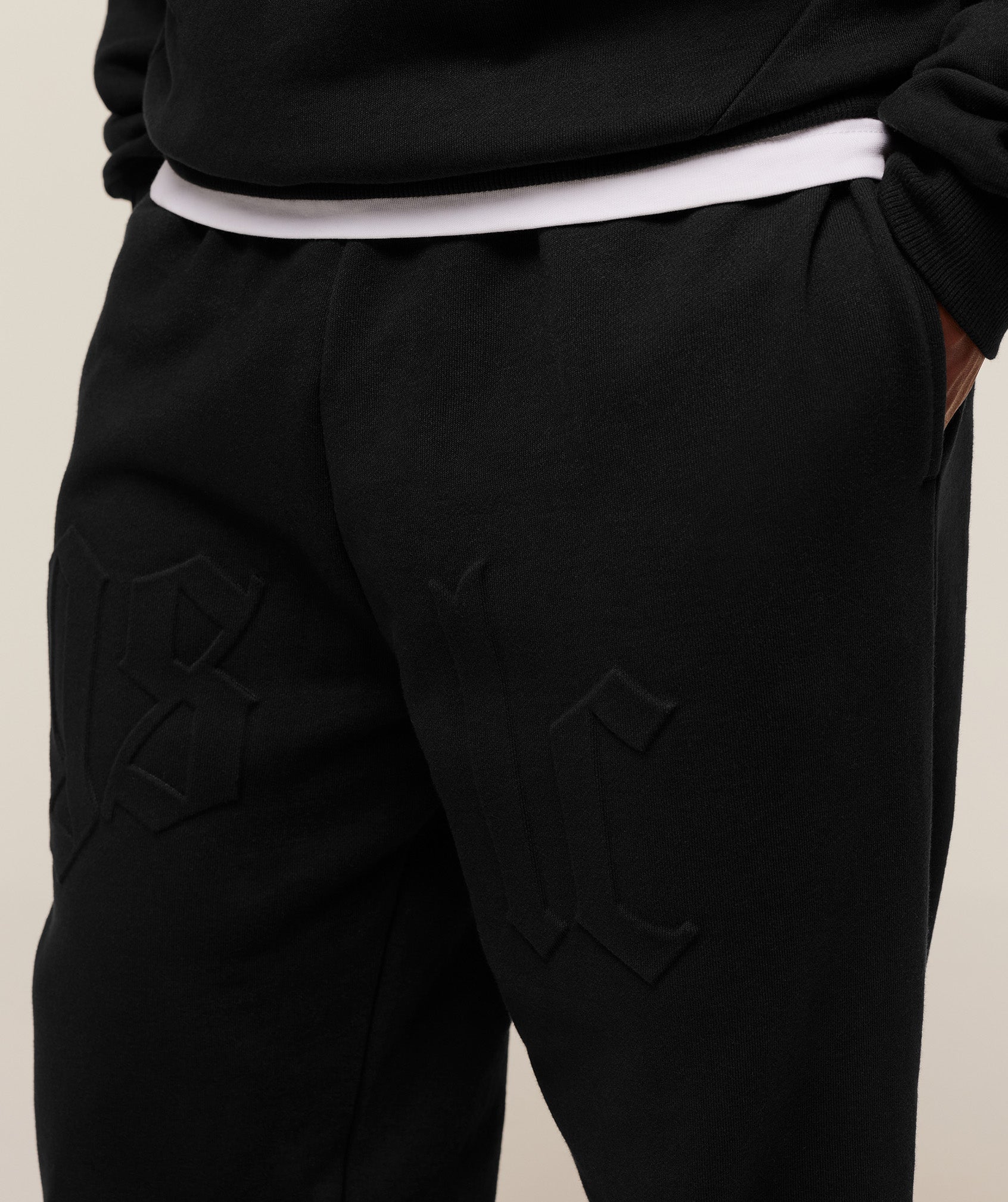 Gymshark Embossed Straight Leg Jogger - Black