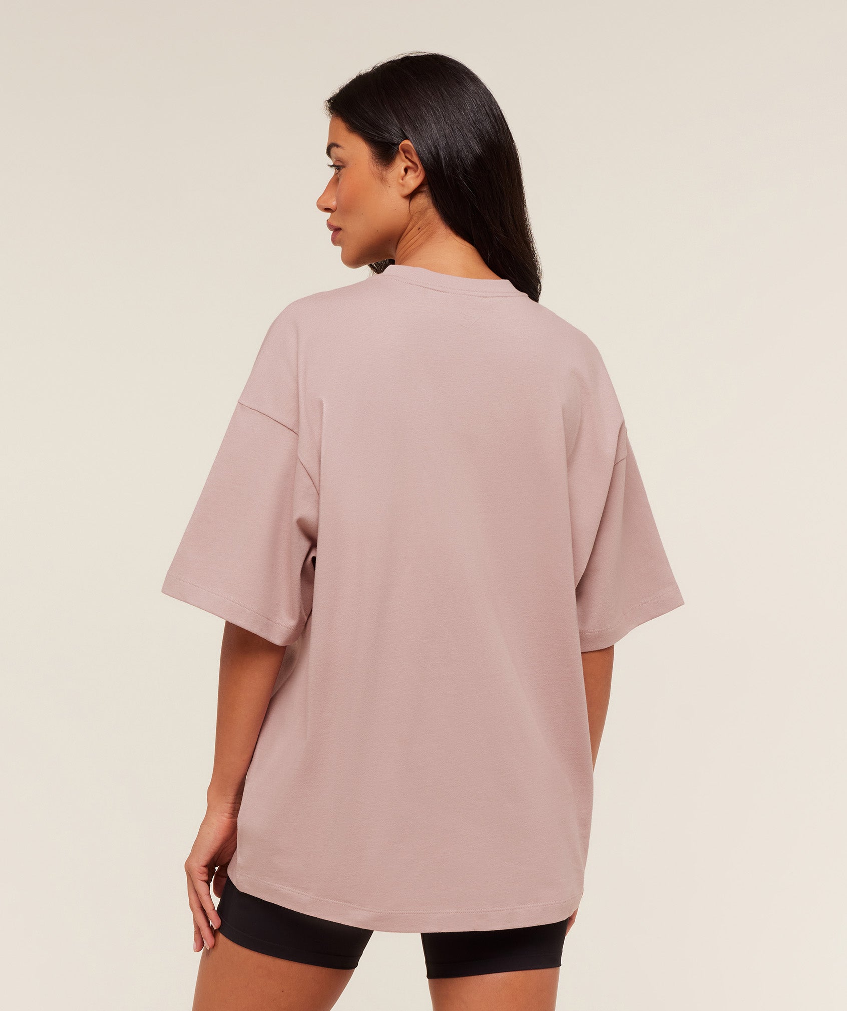 Gymshark Embossed Graphic Oversized T-Shirt - Muted Pink