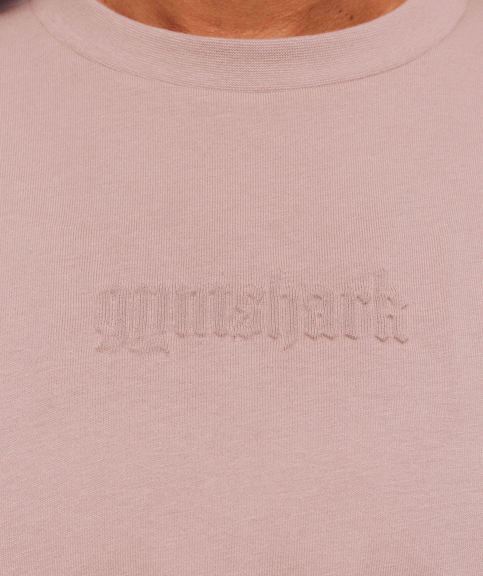 Gymshark Embossed Graphic Oversized T-Shirt - Muted Pink