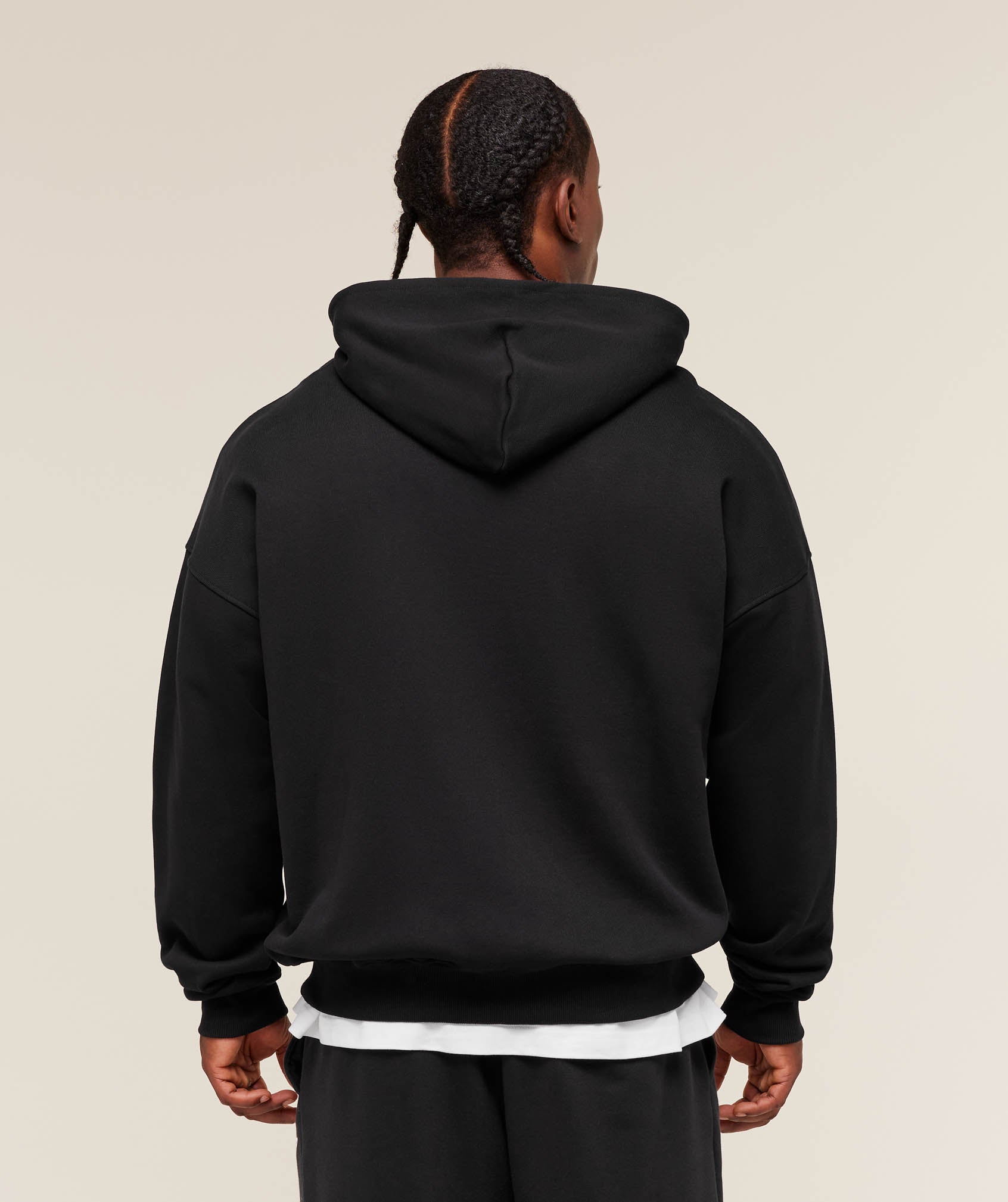 Gymshark Fade Graphic Zip Up Hoodie - Black