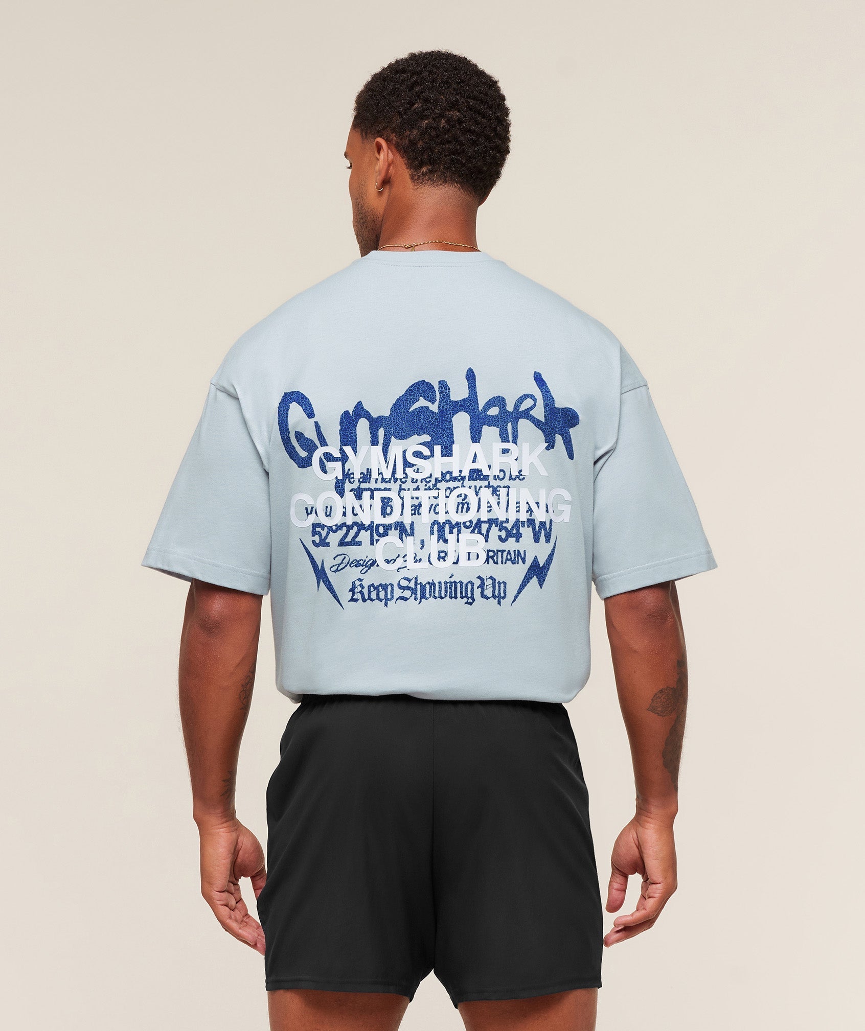 Gymshark GSCC T-Shirt - Smoke Blue