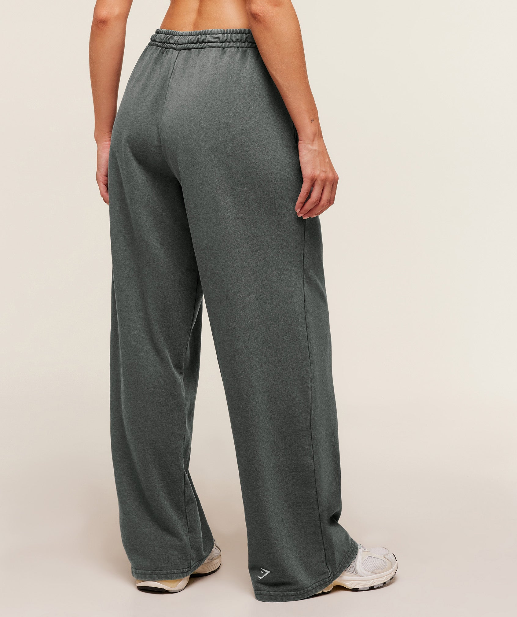 Gymshark Gymshark Lifting Club 2012 Graphic Wide Leg Jogger - Slate Teal/Wash