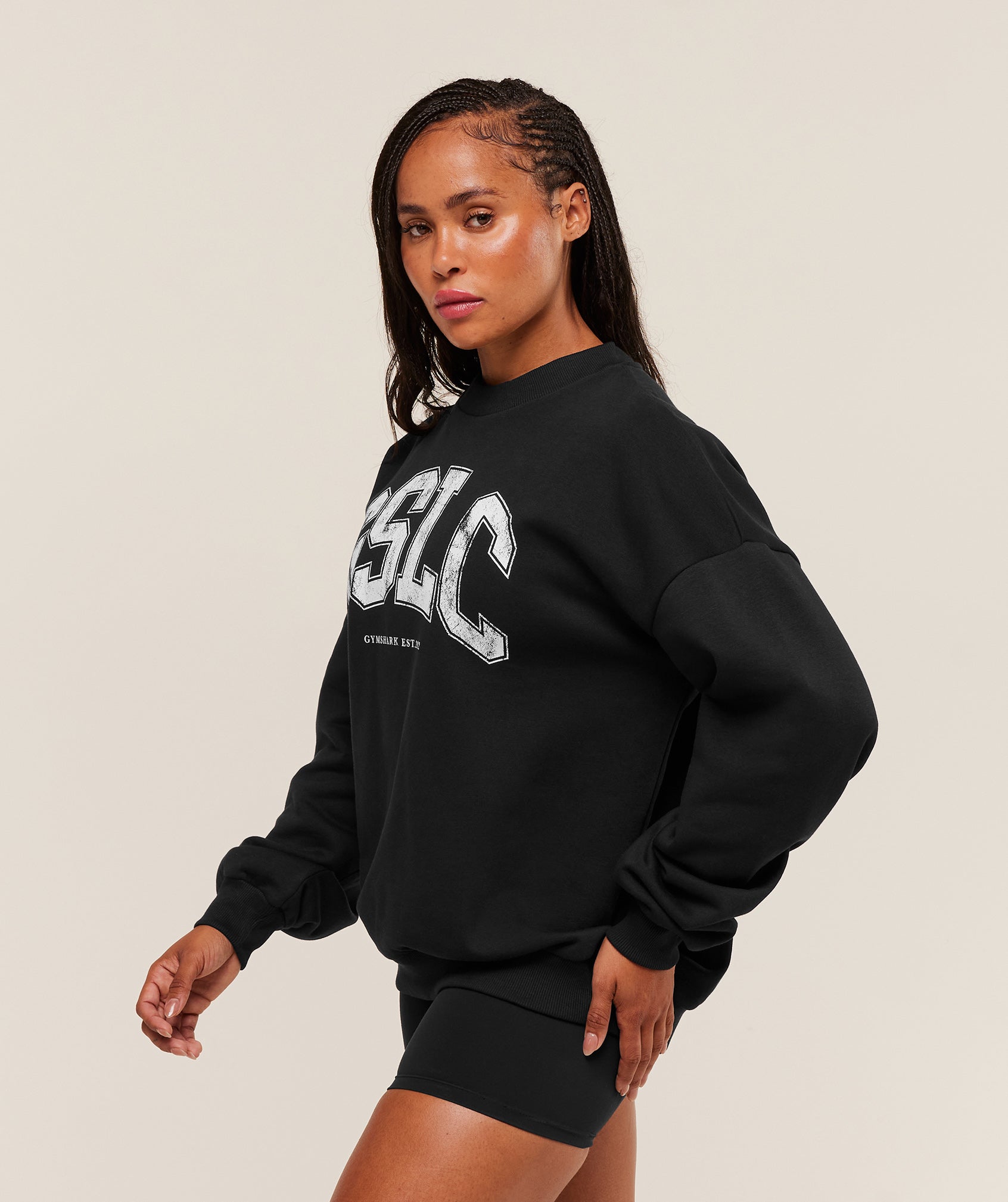 Gymshark GSLC Graphic Crew Neck - Black