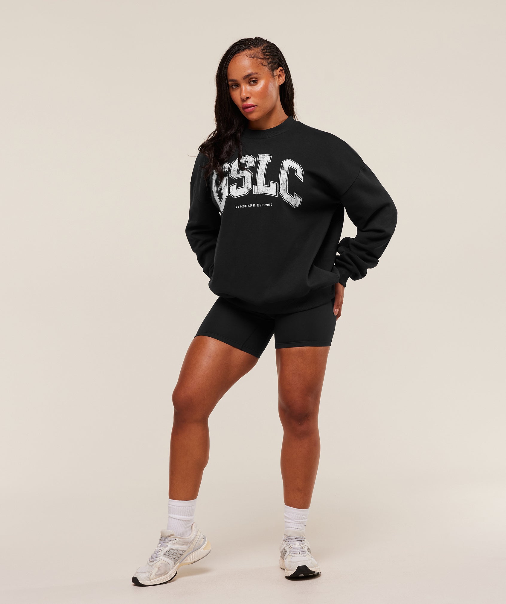 Gymshark GSLC Graphic Crew Neck - Black