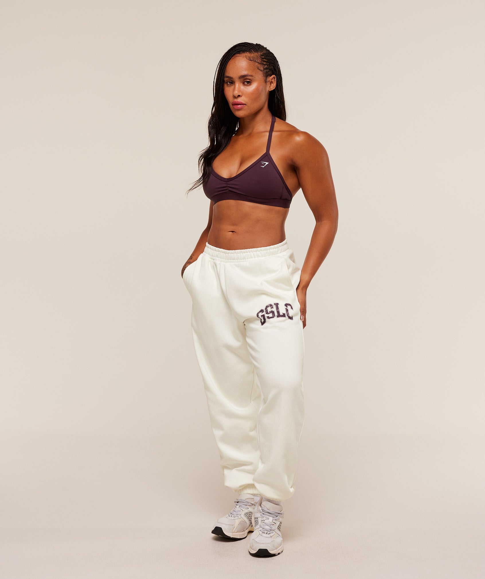 Gymshark GSLC Lifting Club Cuffed Joggers - Soft White