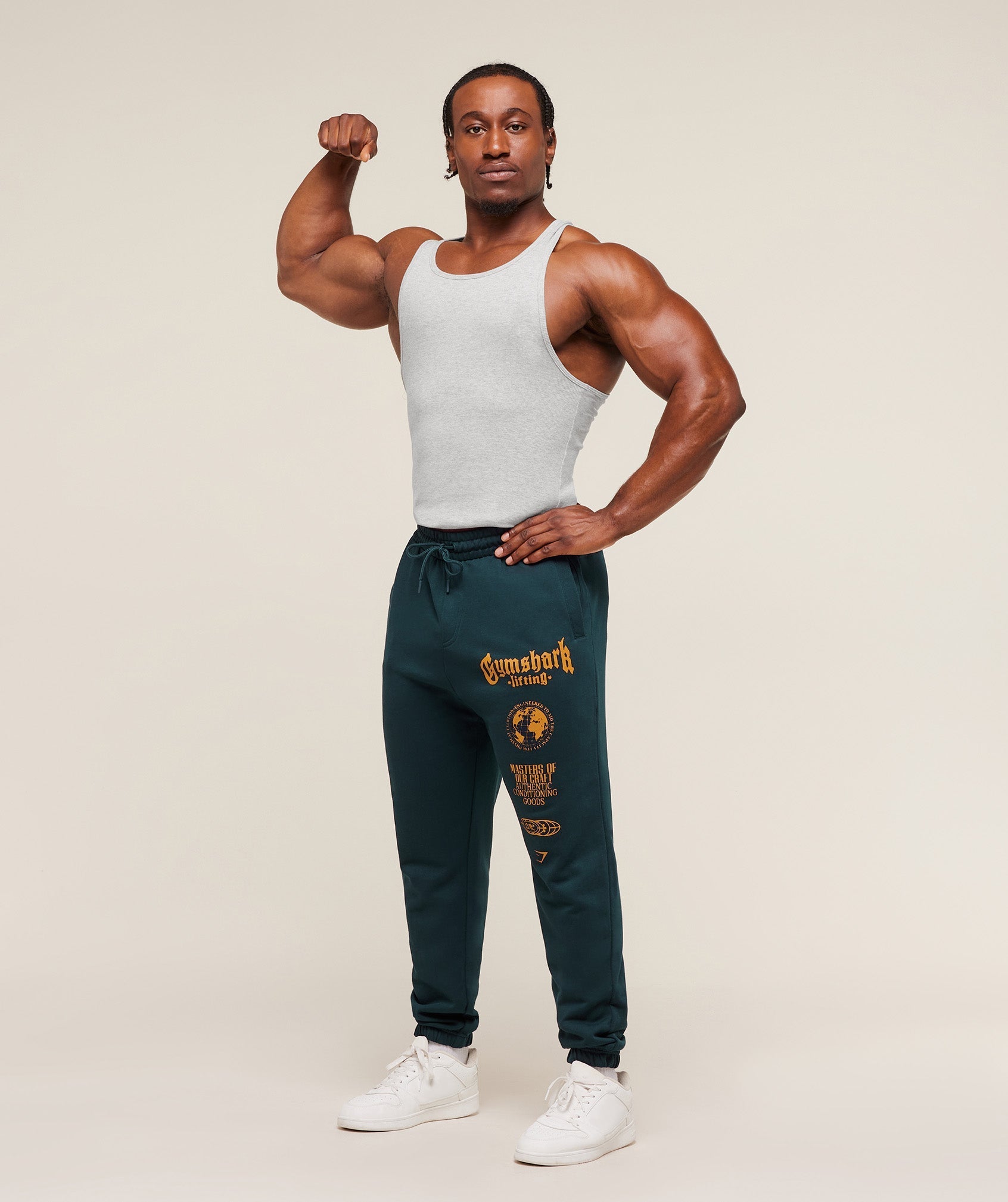 Gymshark Global Lifting Oversized Essential Joggers - Deep Petrol Blue