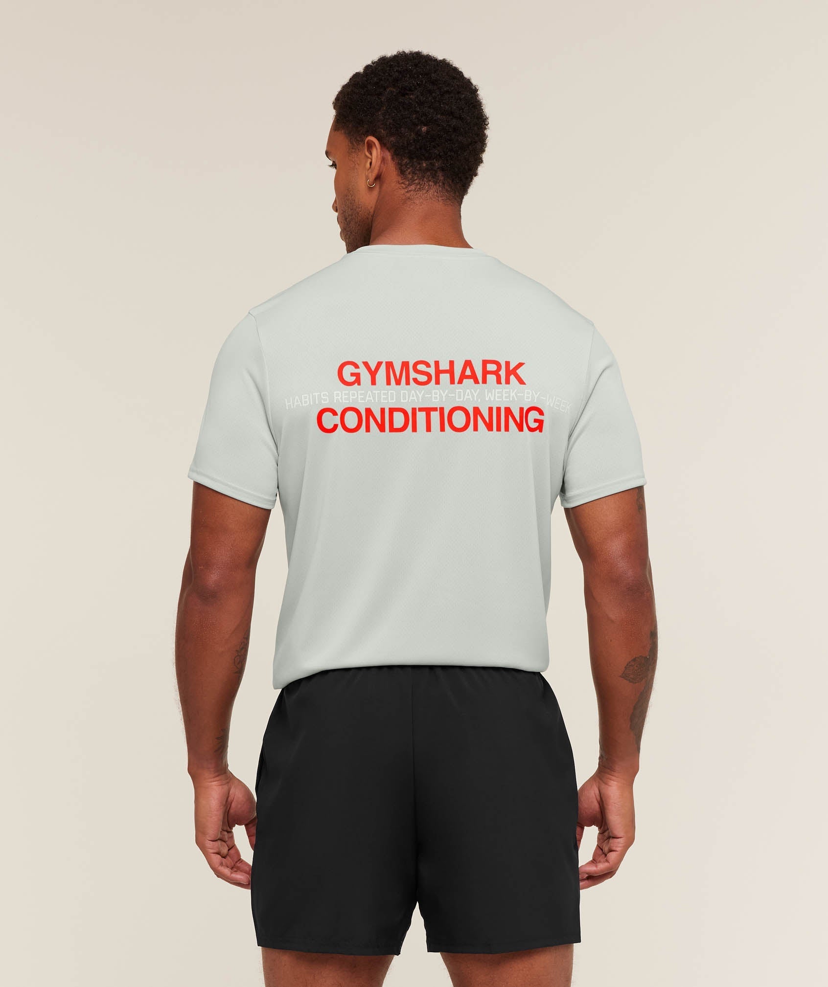 Gymshark Gymshark Conditioning T-Shirt - Light Grey