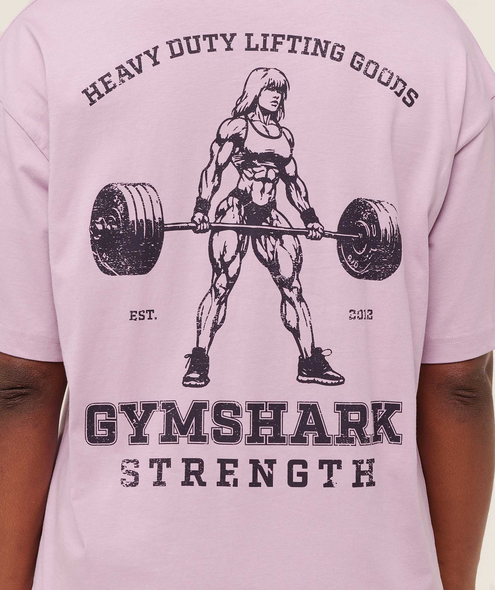 Gymshark Gymshark Strength Graphic T-Shirt - Warm Lilac