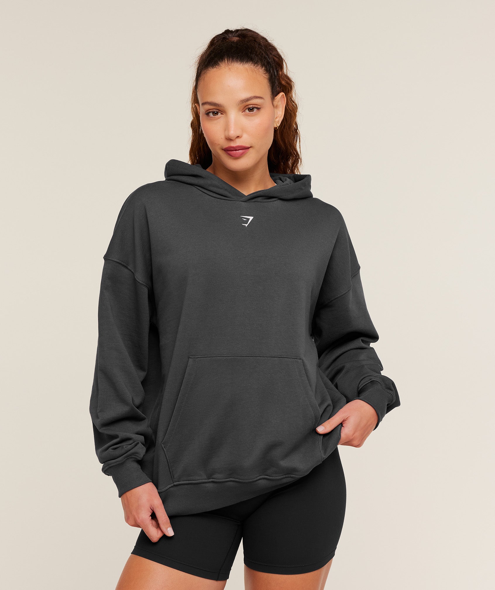 Gymshark Heavy Duty Oversized Hoodie - Onyx Grey