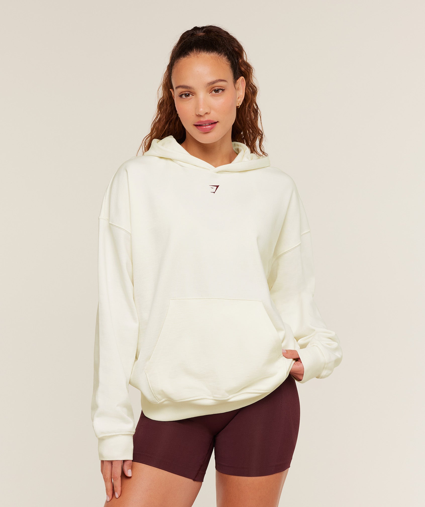 Gymshark Heavy Duty Oversized Hoodie - GS Soft White