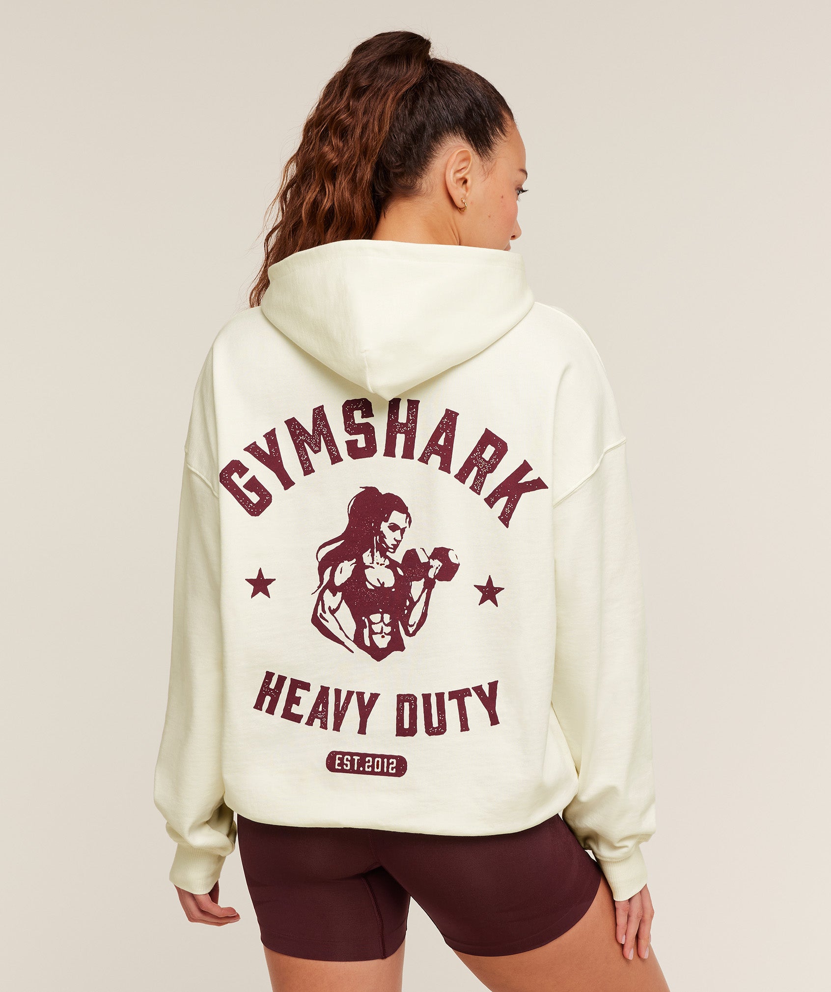 Gymshark Heavy Duty Oversized Hoodie - GS Soft White