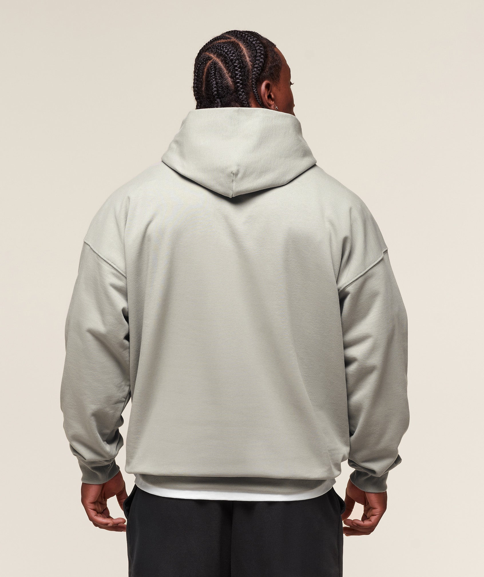Gymshark Prayer Hands Hoodie - Stone Grey