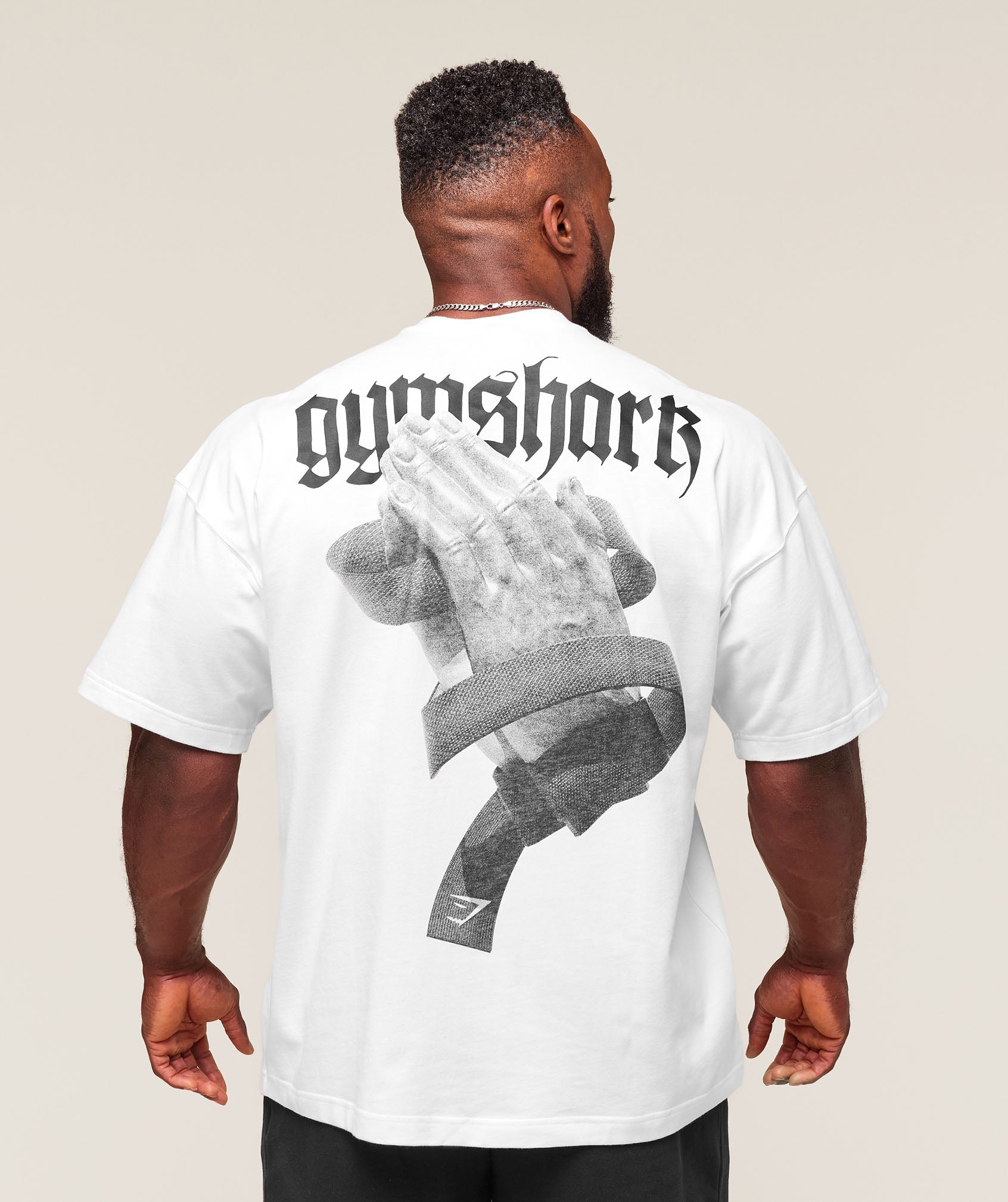 Gymshark Prayer Hands T-Shirt - White