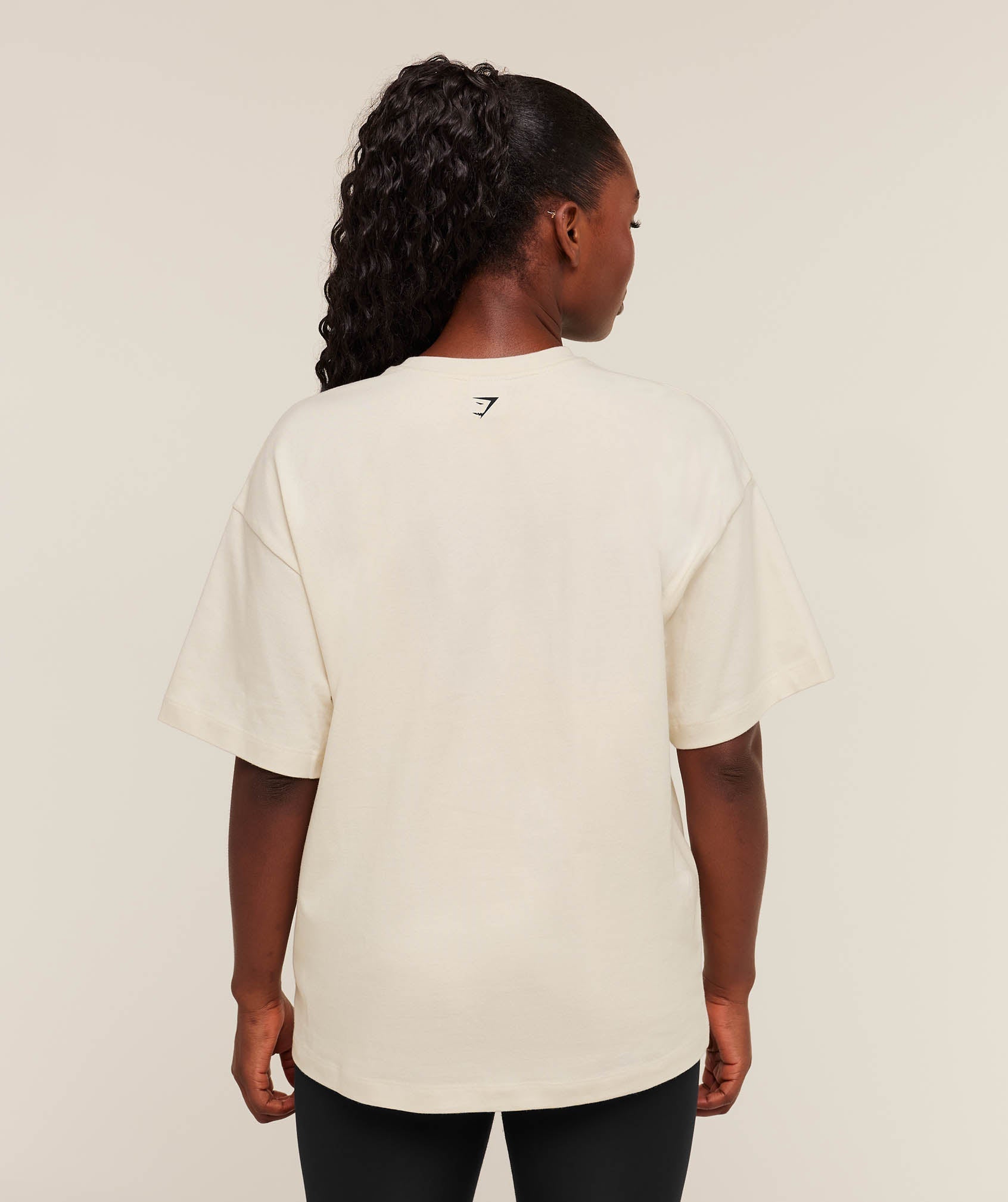 Gymshark Juicy Peach Short Sleeve T-Shirt - Oat White