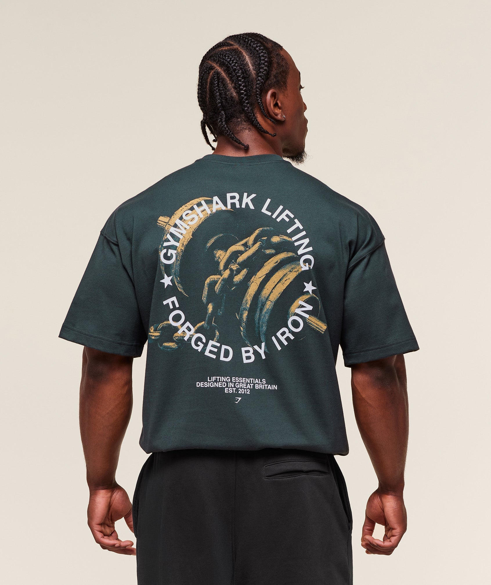 Gymshark Forged By Iron T-Shirt - Darkest Teal