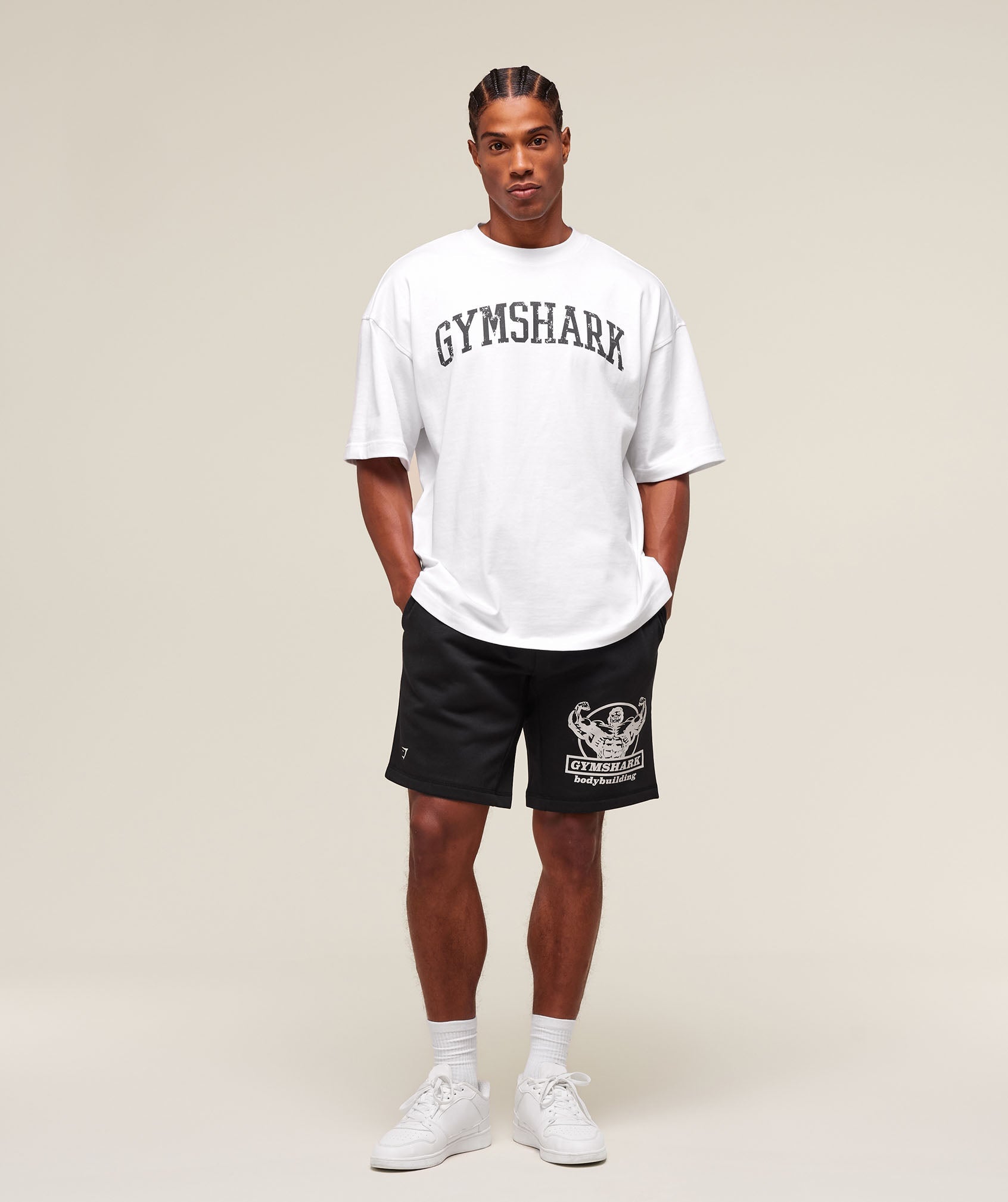 Gymshark Double Bicep 9" Shorts - Black