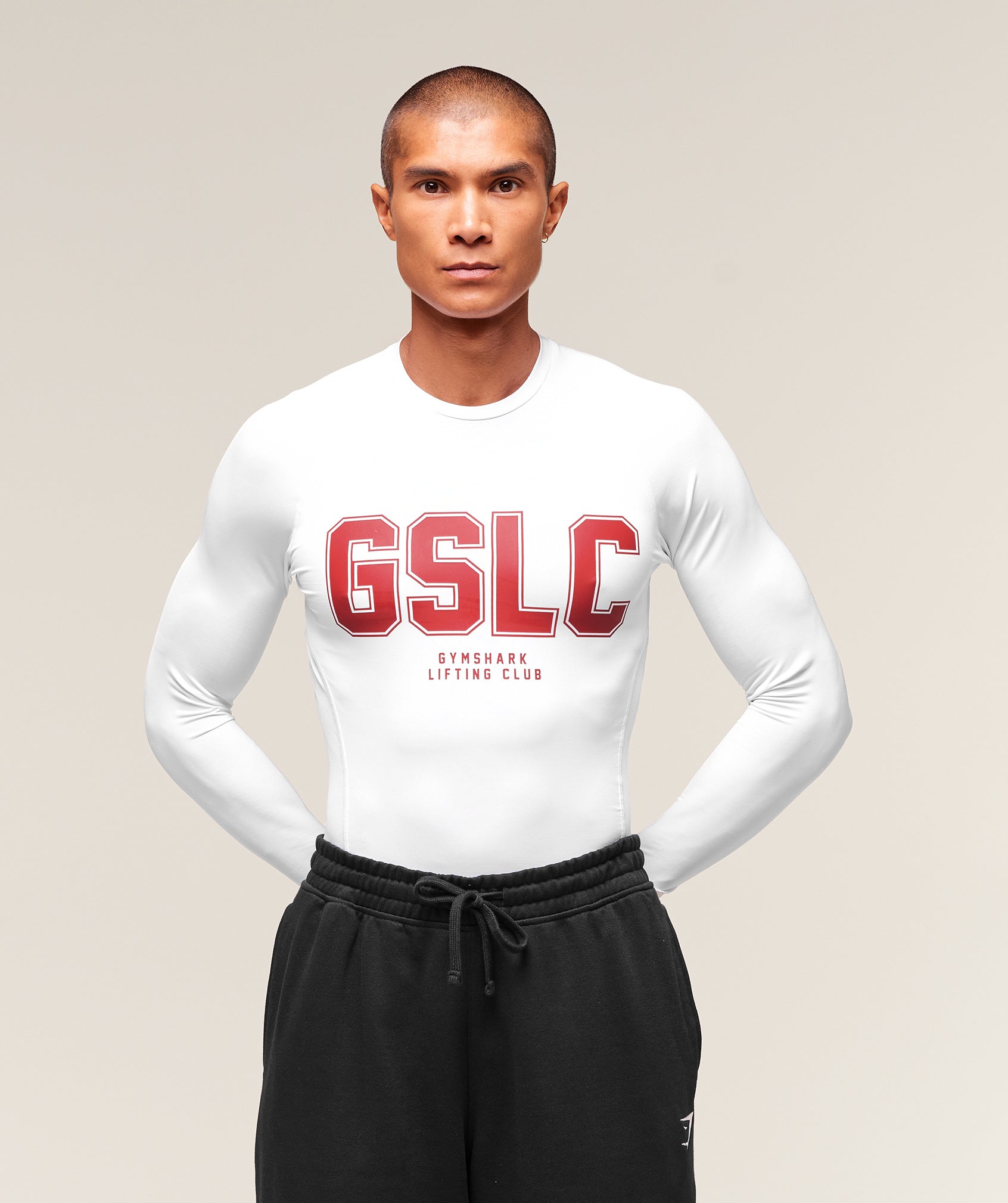 Gymshark GSLC Baselayer Long Sleeve T-Shirt - White