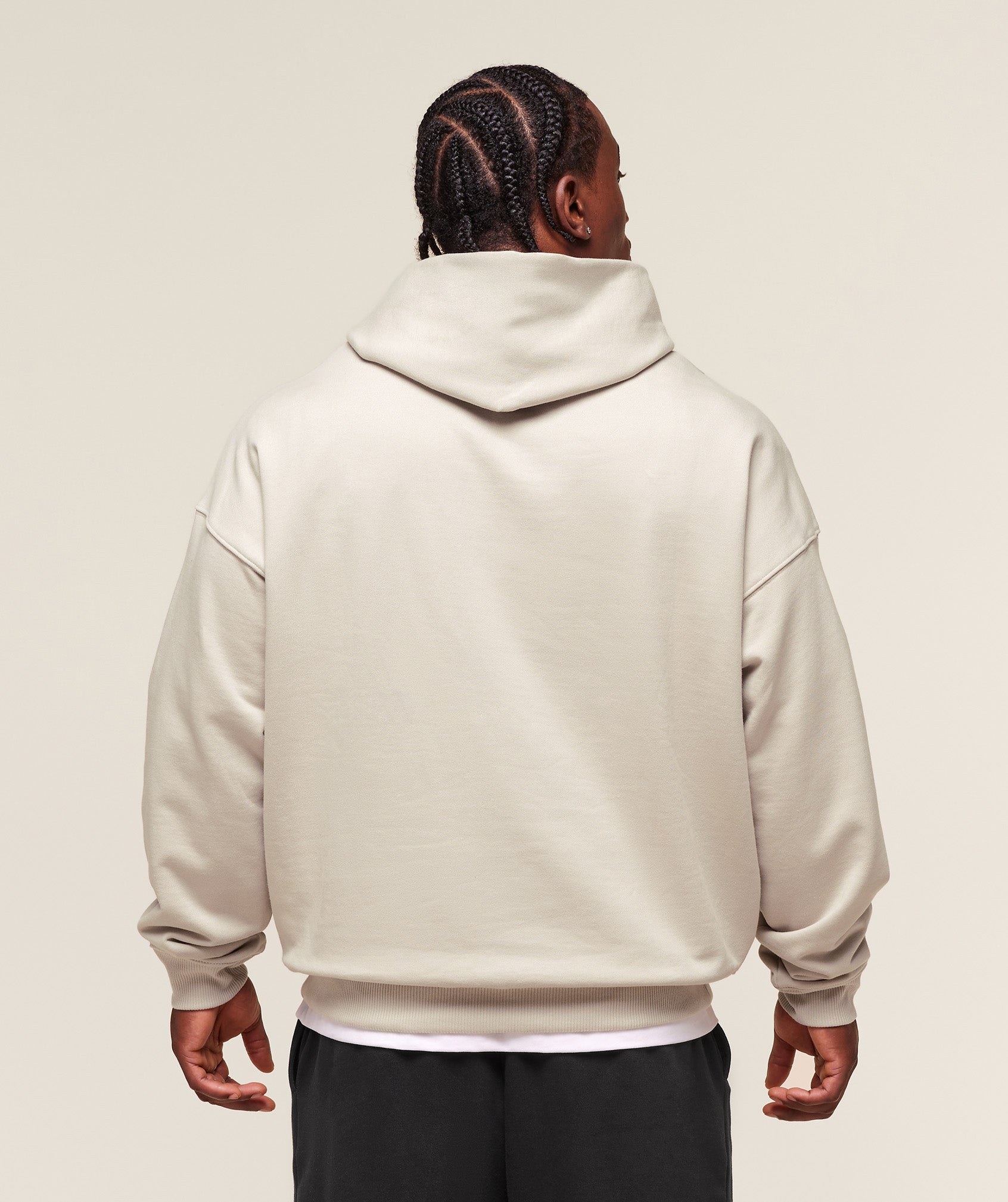 Gymshark Pocket Graphic Hoodie - Pebble Grey