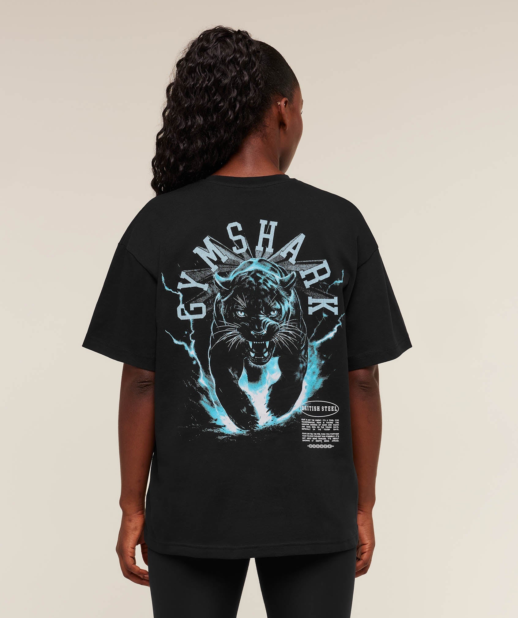 Gymshark Panther Graphic T-Shirt - GS Black