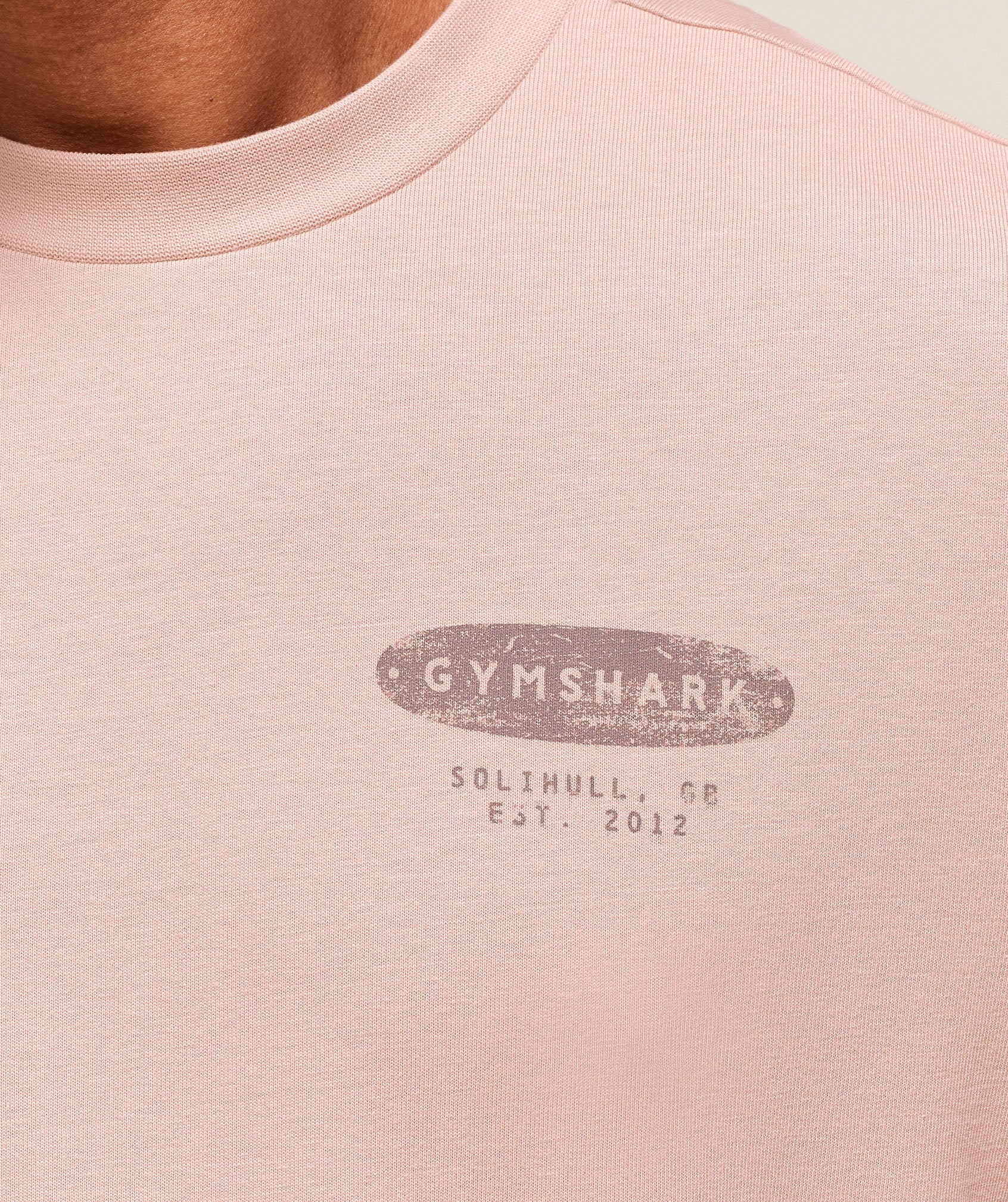 Gymshark For The Lifters Boxy T-Shirt - Rest Pink