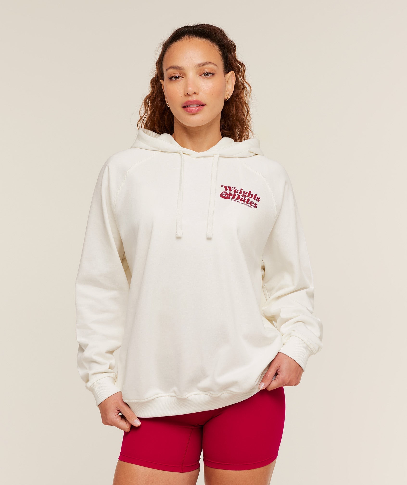 Gymshark Valentines Graphic Hoodie - GS Soft White