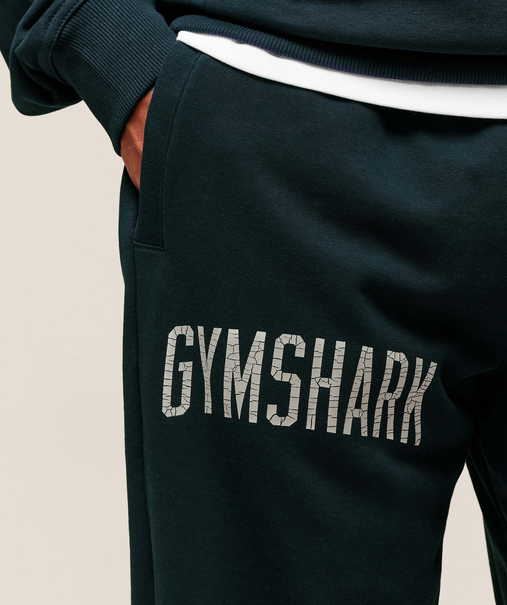 Gymshark Worn Graphic Jogger - Deep Petrol Blue
