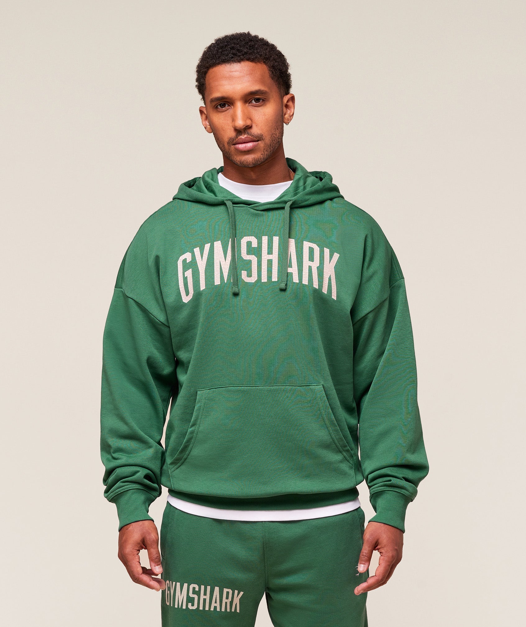 Gymshark Worn Graphic Hoodie - Lift Green