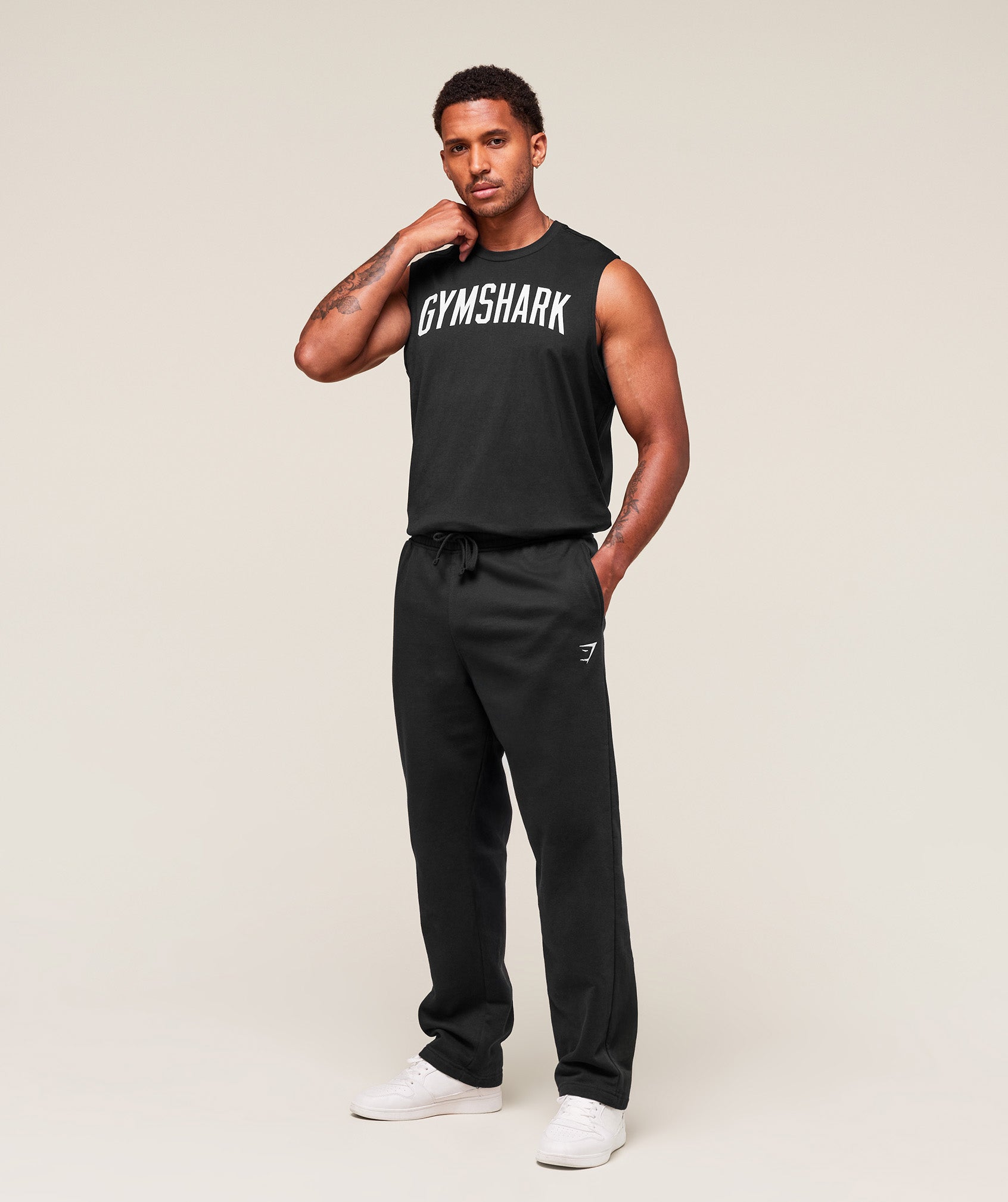 Gymshark Worn Graphic Tank - Black