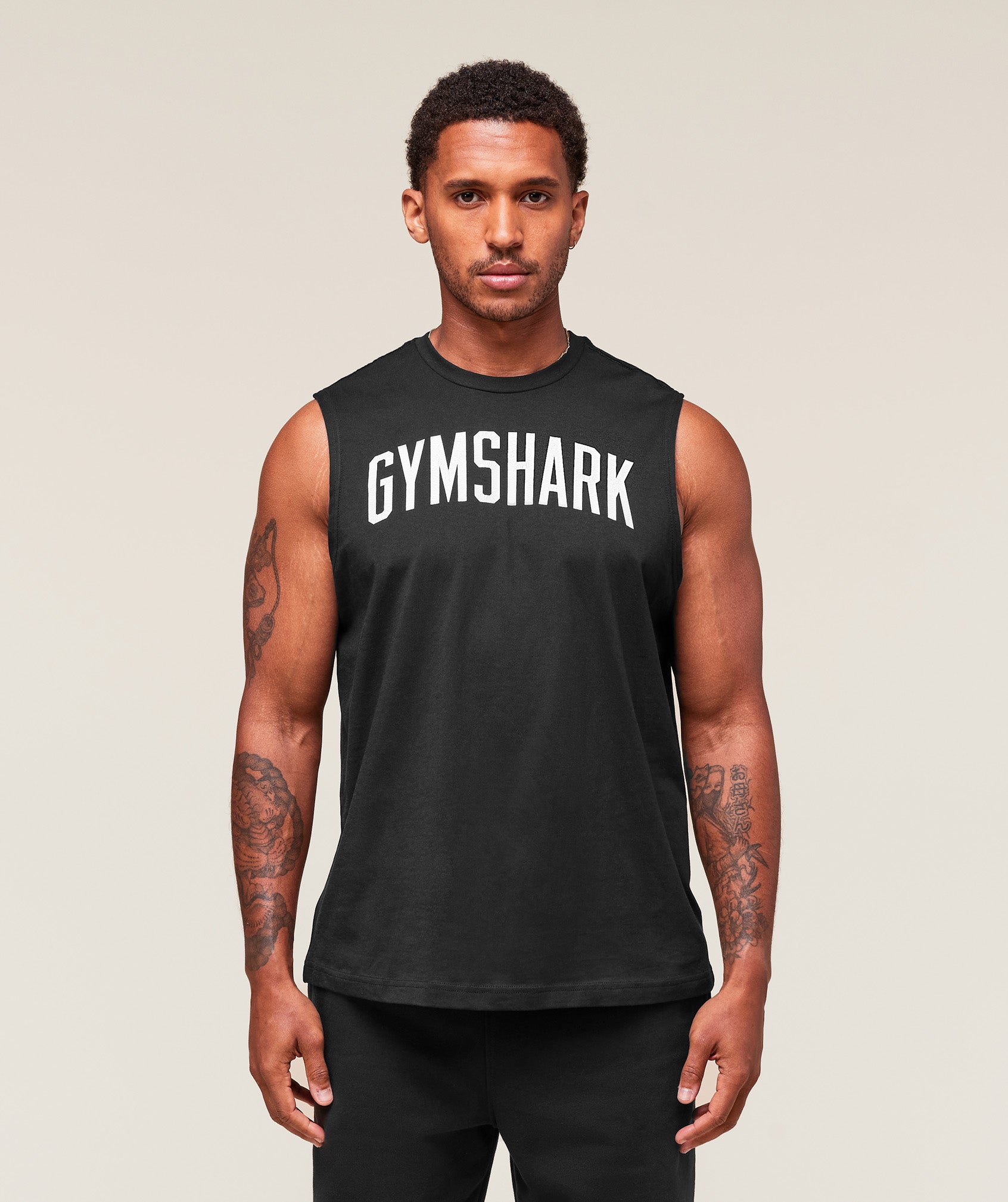 Gymshark Worn Graphic Tank - Black