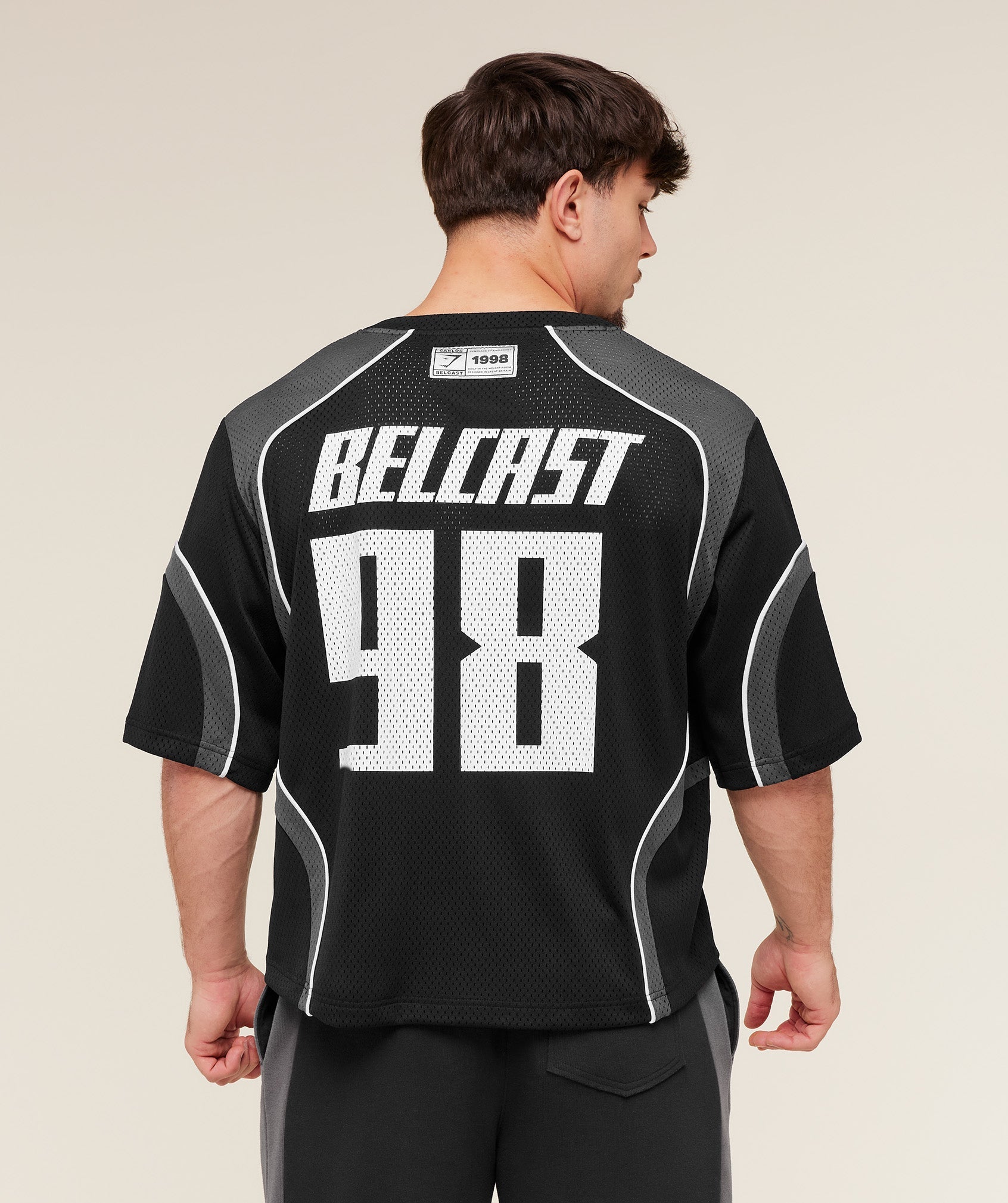 Gymshark x Carlos Belcast Mesh Jersey - GS Black